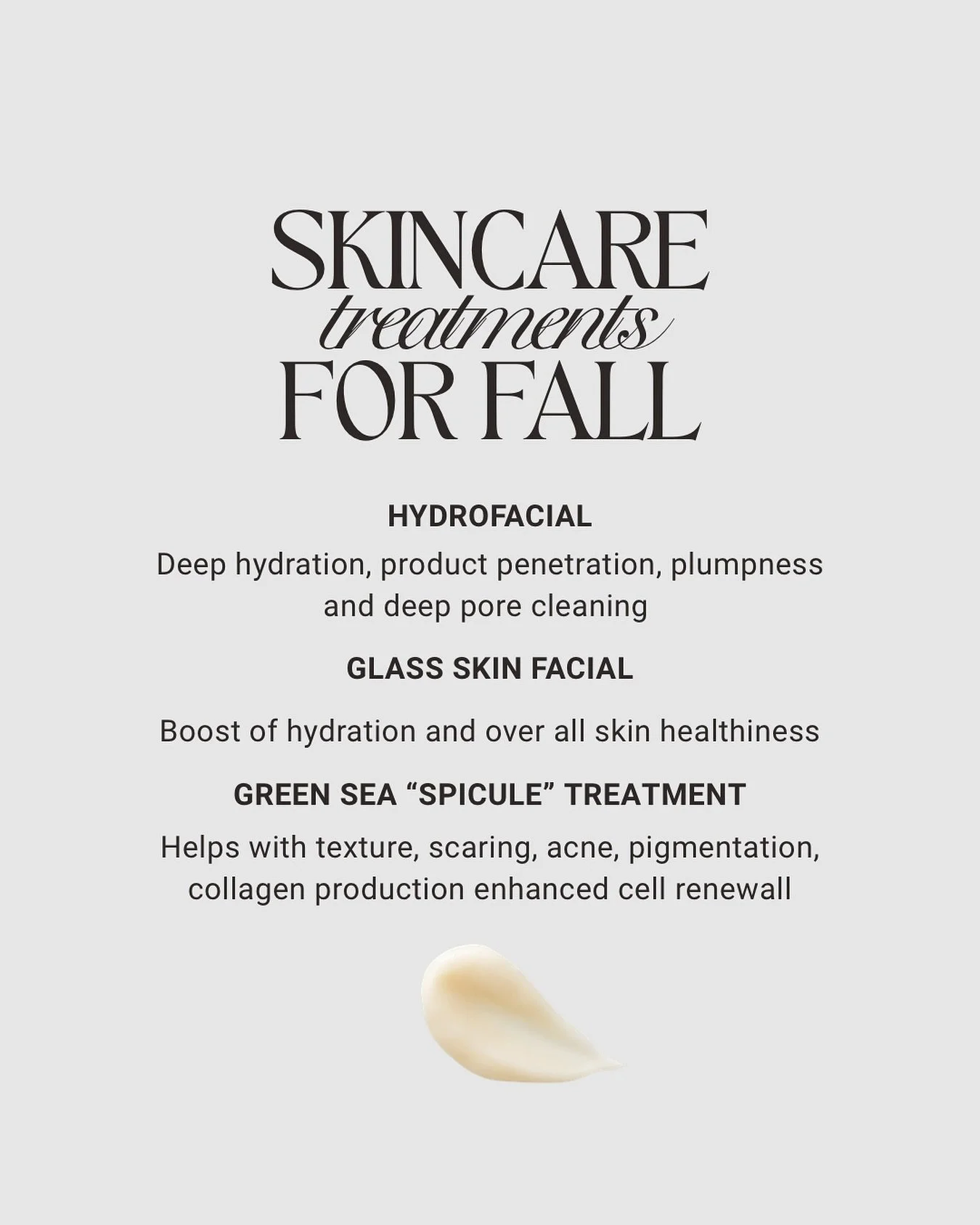 Montana Fall is HERE! And it&rsquo;s in full swing with cold and dry season. Skin is dry, textured, barrier compromised, and irritated. 

Fall season also means it&rsquo;s now safe to do all the skin treatments that you cannot do durning the summer. 
