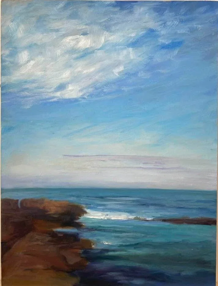 Partly cloudy, 2024
Oil on board 40 x 30 cm $300