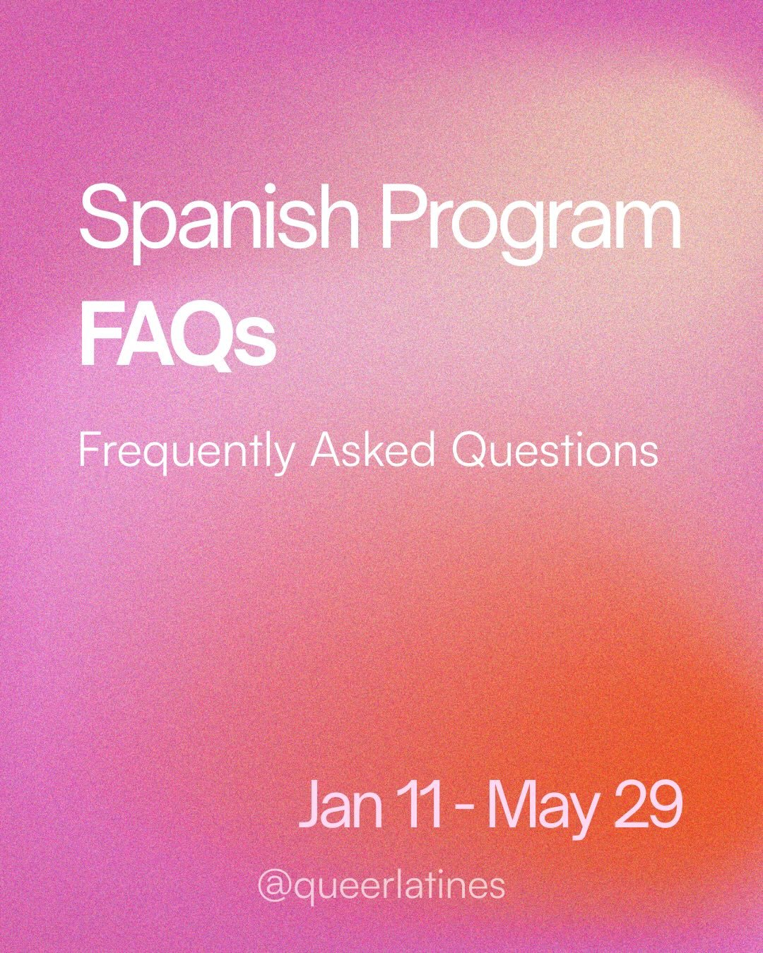 Answering your questions 💗 Early access for our Spanish Program opens Jan 2 at 12PM EST. Link in bio to sign up! 

#queerlatines #spanish #spanishpractice #languagelearning #lgbtq