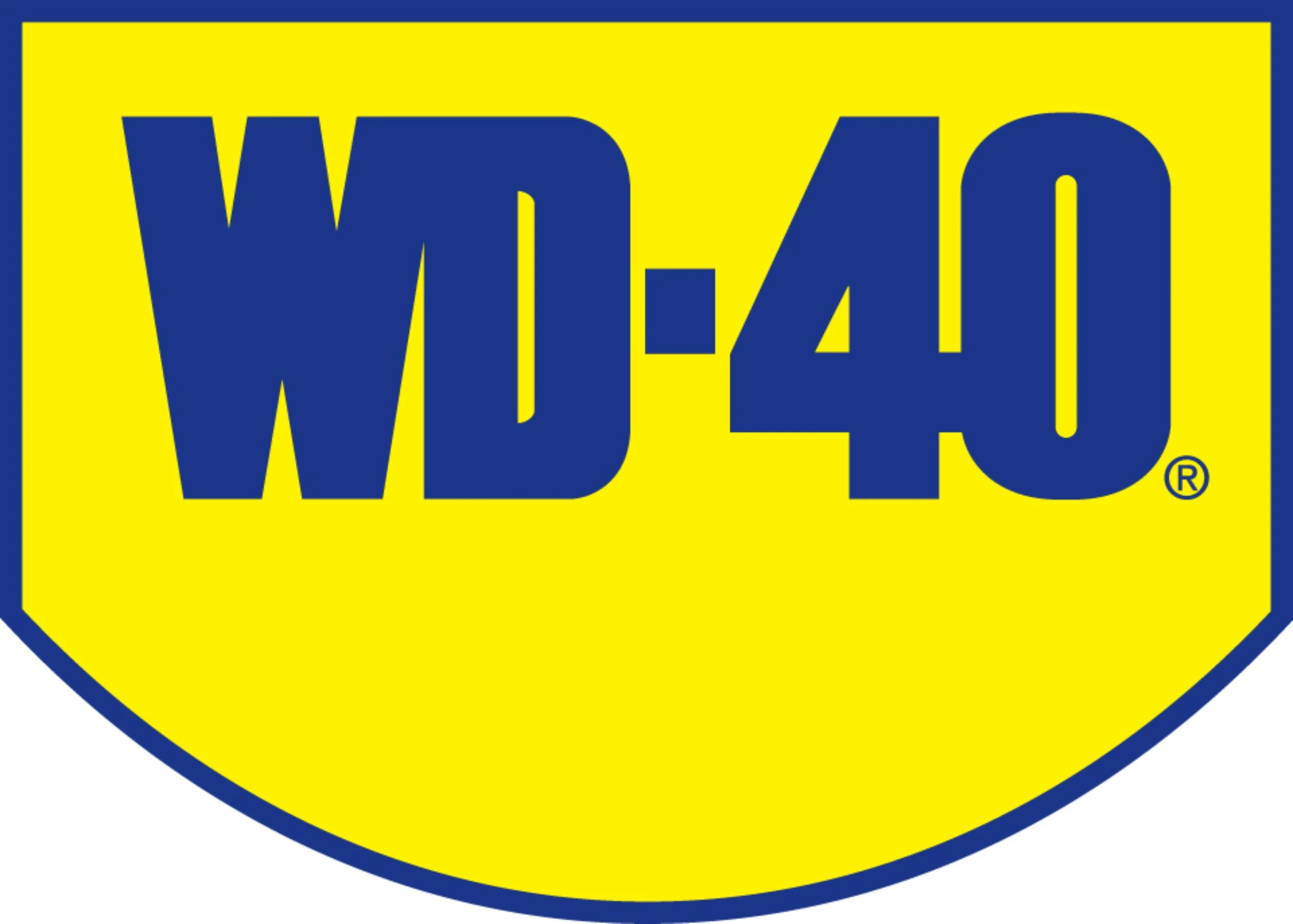 Walmart logo on a yellow shield background with blue outline and text.