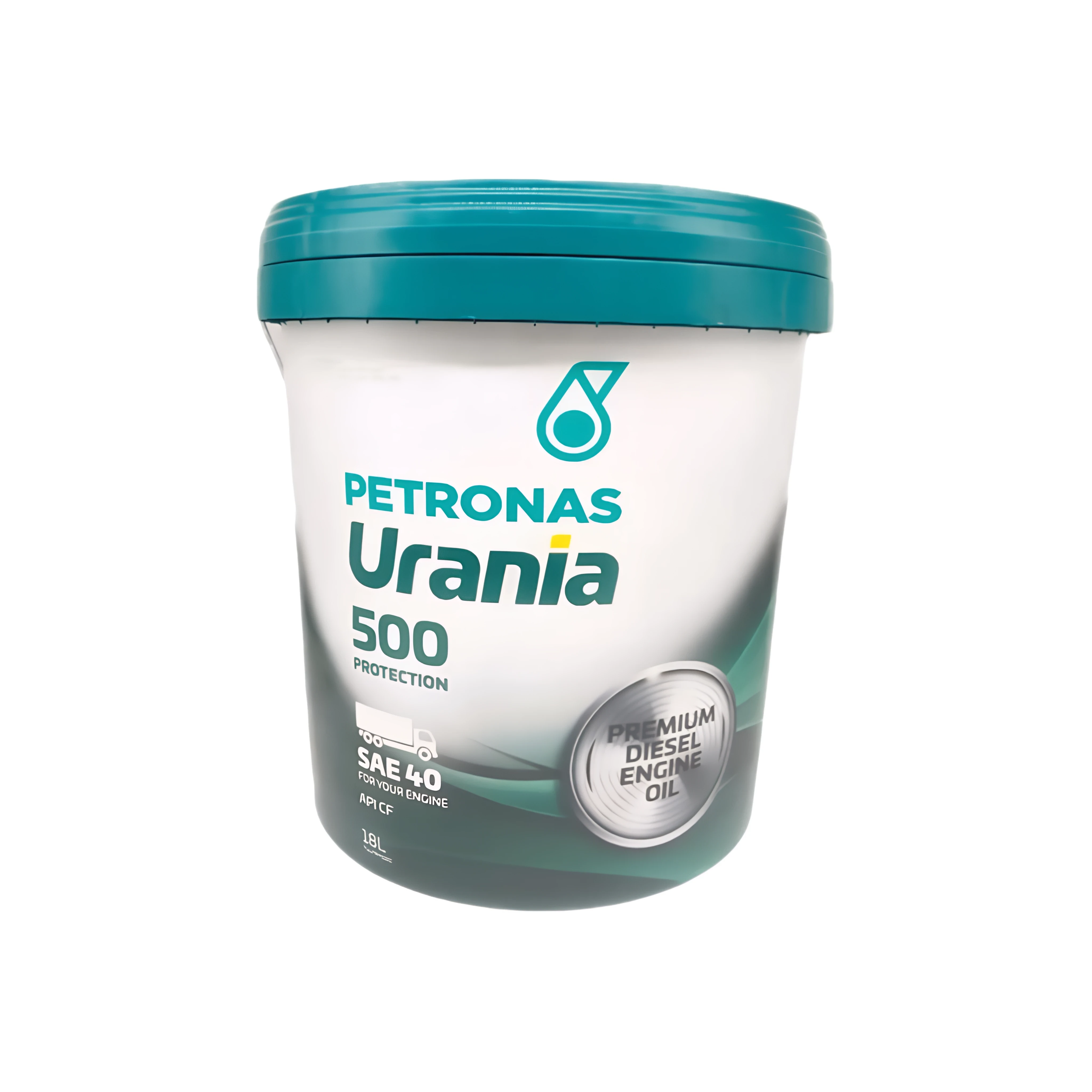 Container of Petronas Urania 500 protection diesel engine oil, 18 liters, SAE 40