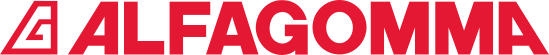 Alfagomma logo in red on a white background.