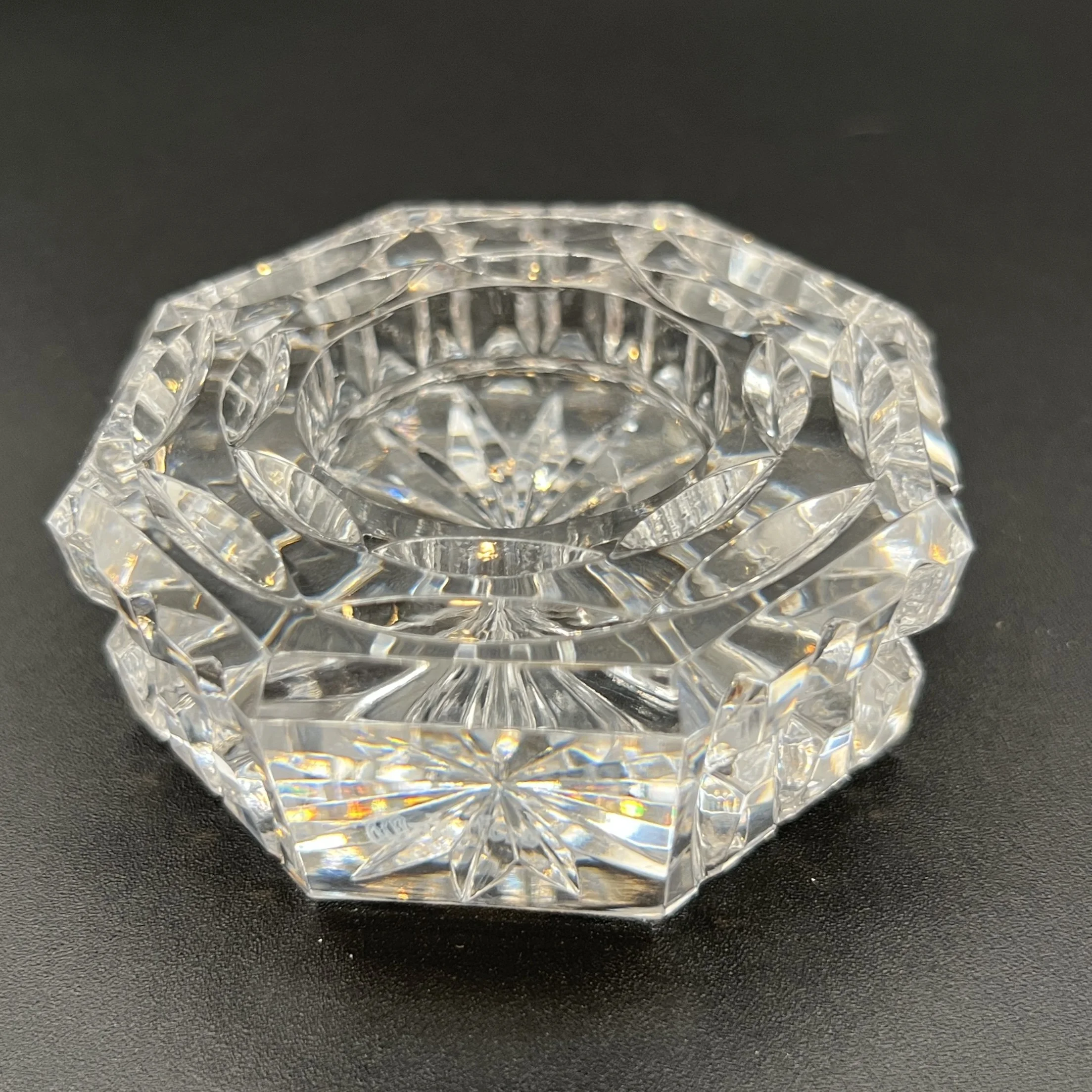 Waterford Crystal Octagonal Desk Clock Made In Ireland