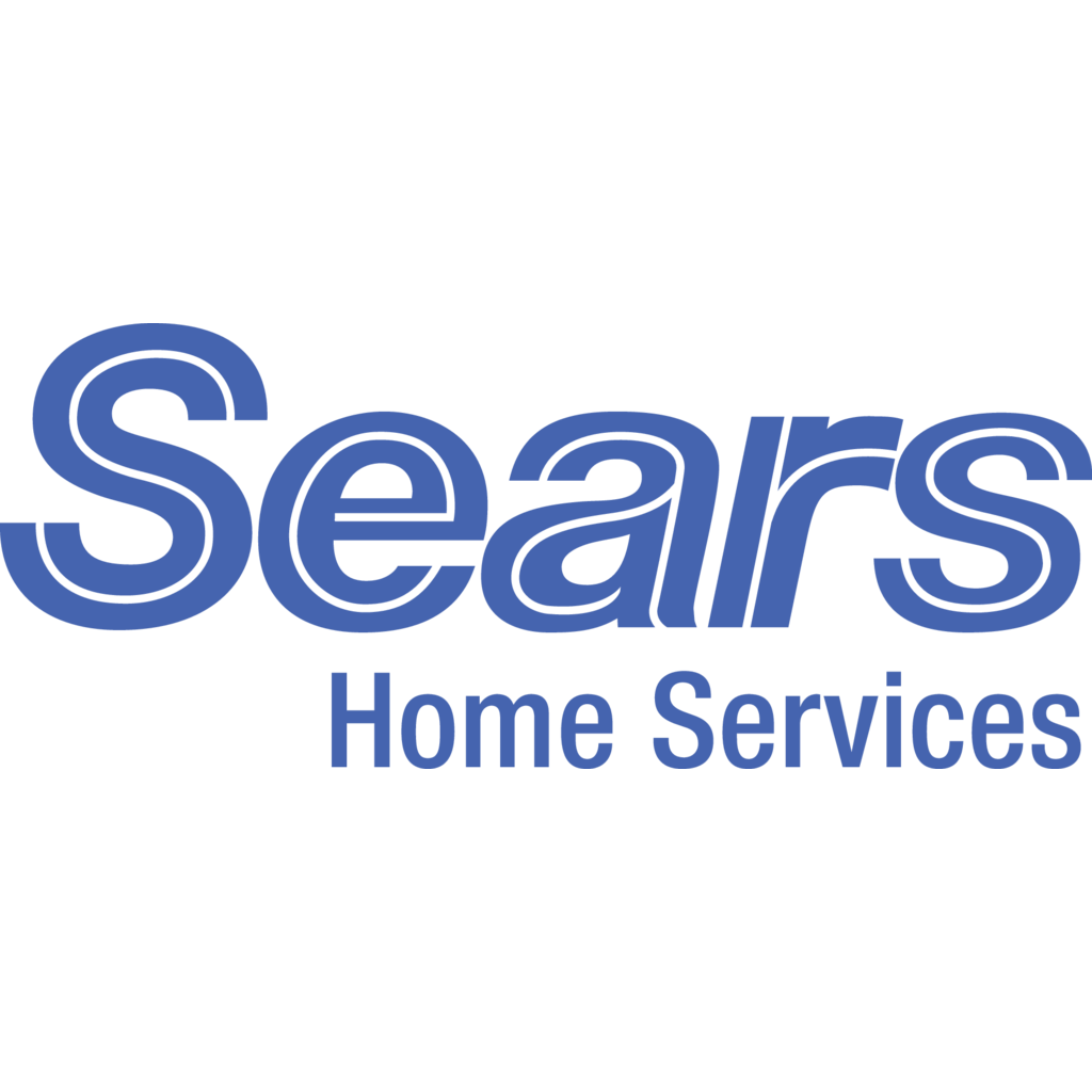 Sears Home Services logo in blue text on a white background.