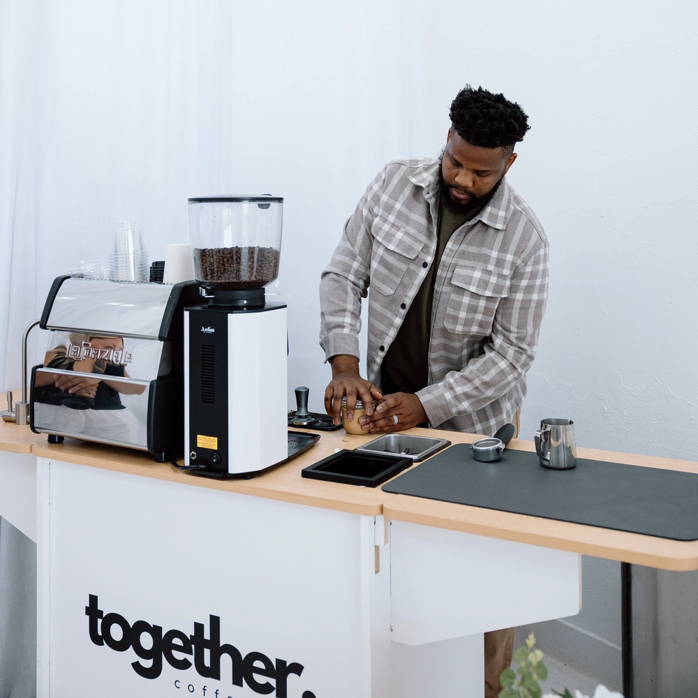 Together Coffee Co. mobile coffee cart and team in Claremore, OK