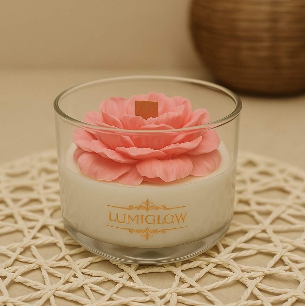 Blossom Aura Glass Candle