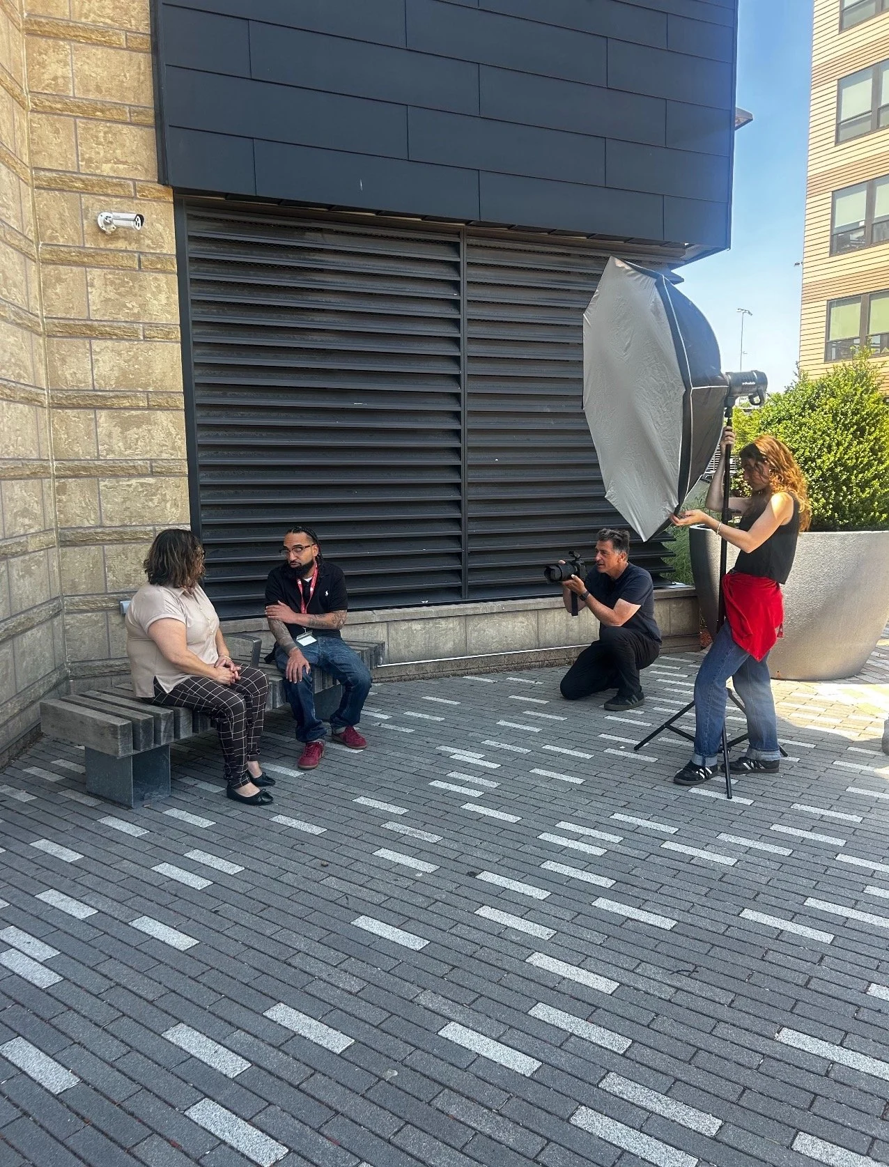 Assisting with Annual Report photoshoot 