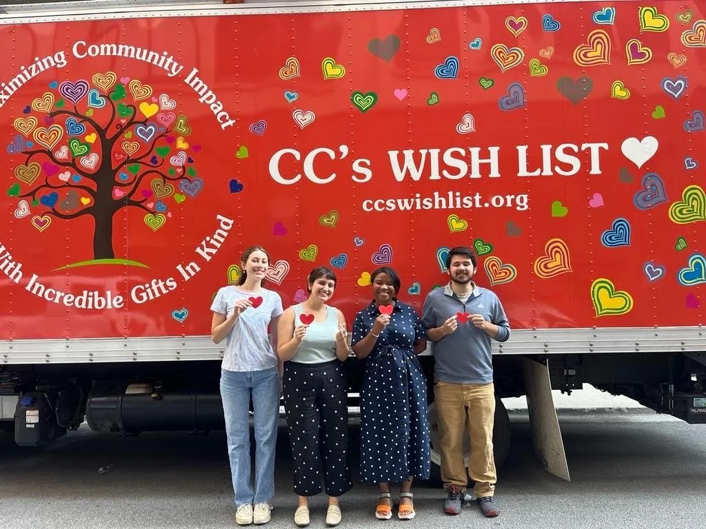 Picking up donations