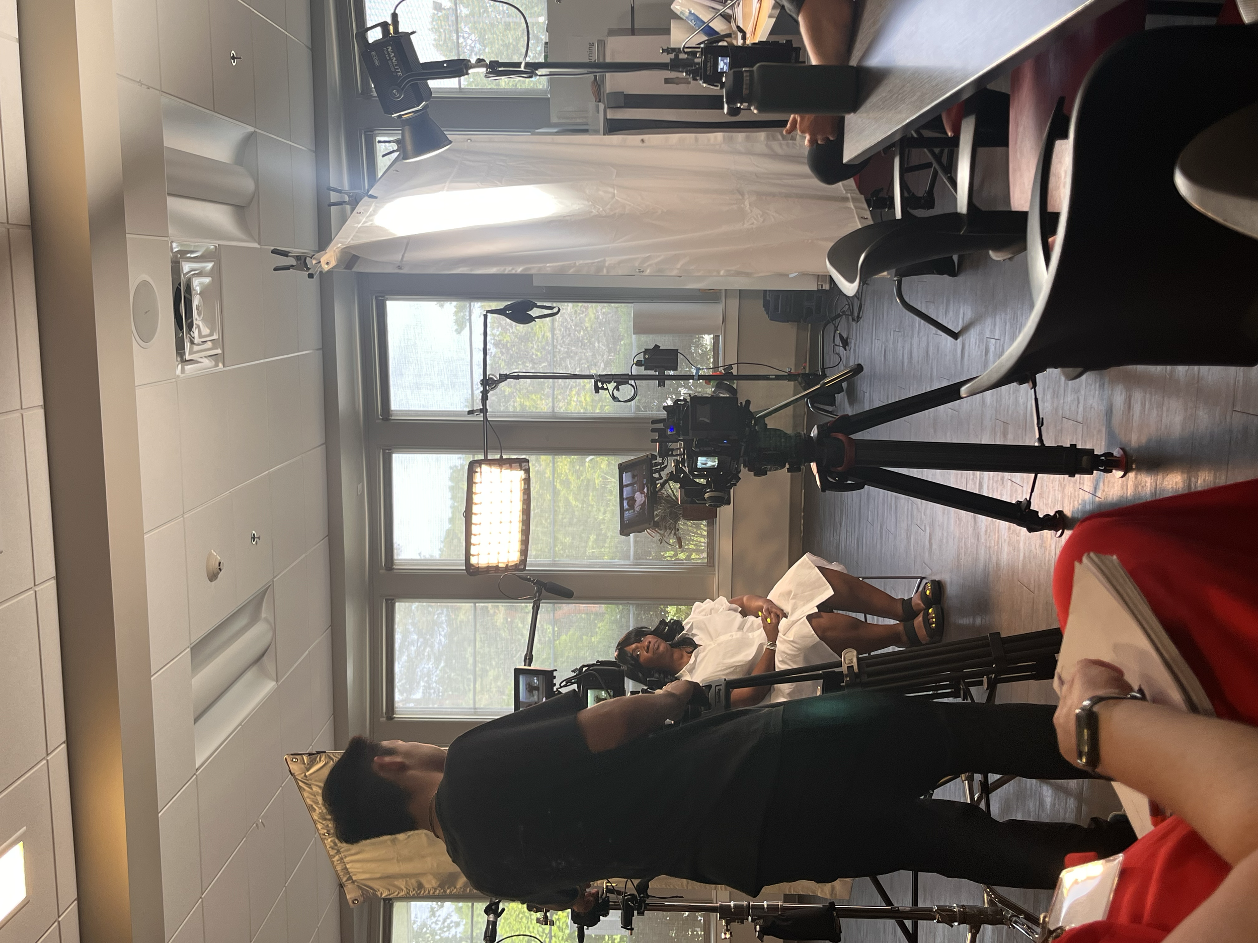 Assisting with final impact video filming