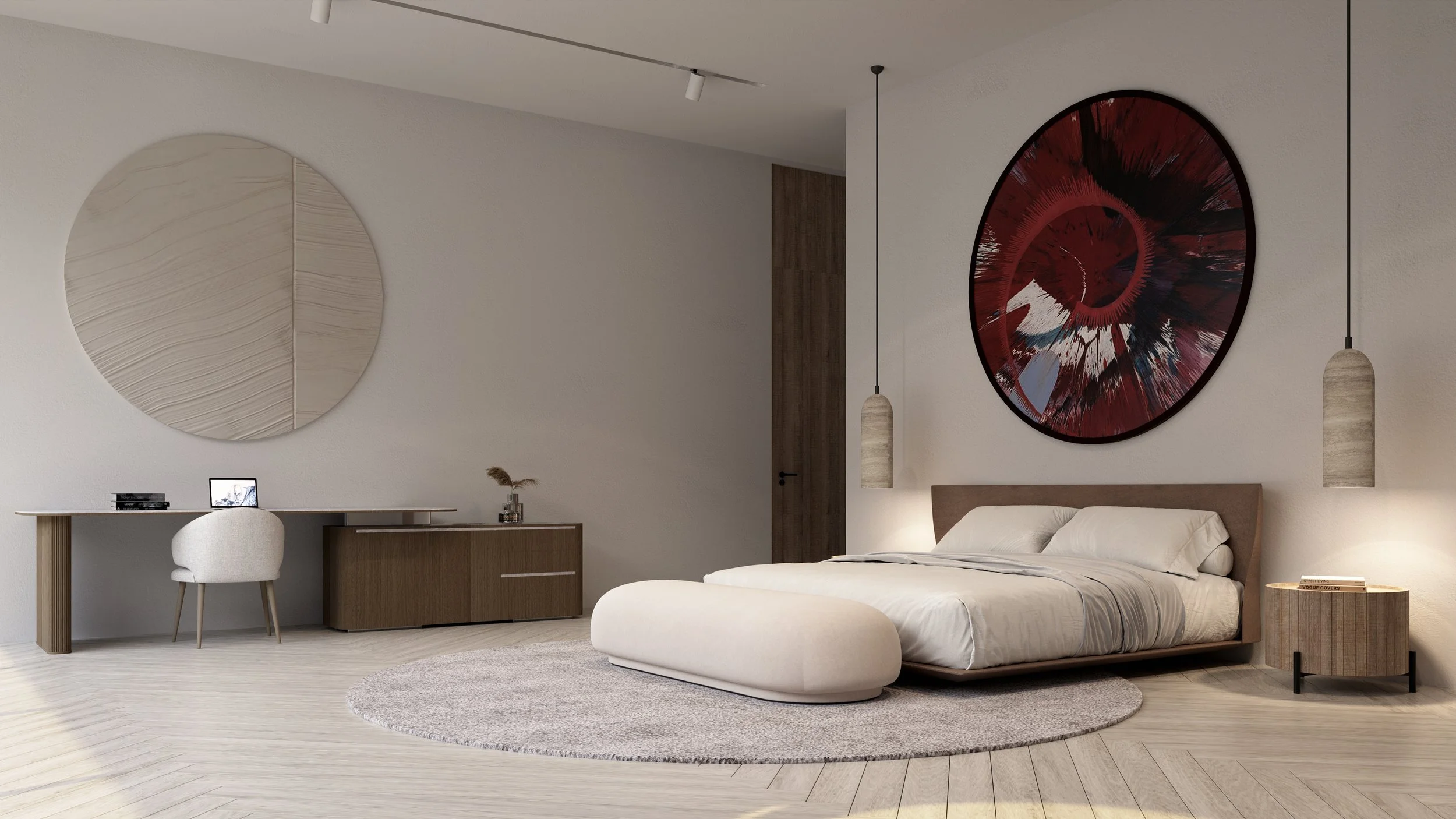 Arra Estate, Luxury Villas in Uluwatu, Bali - bedroom with desk