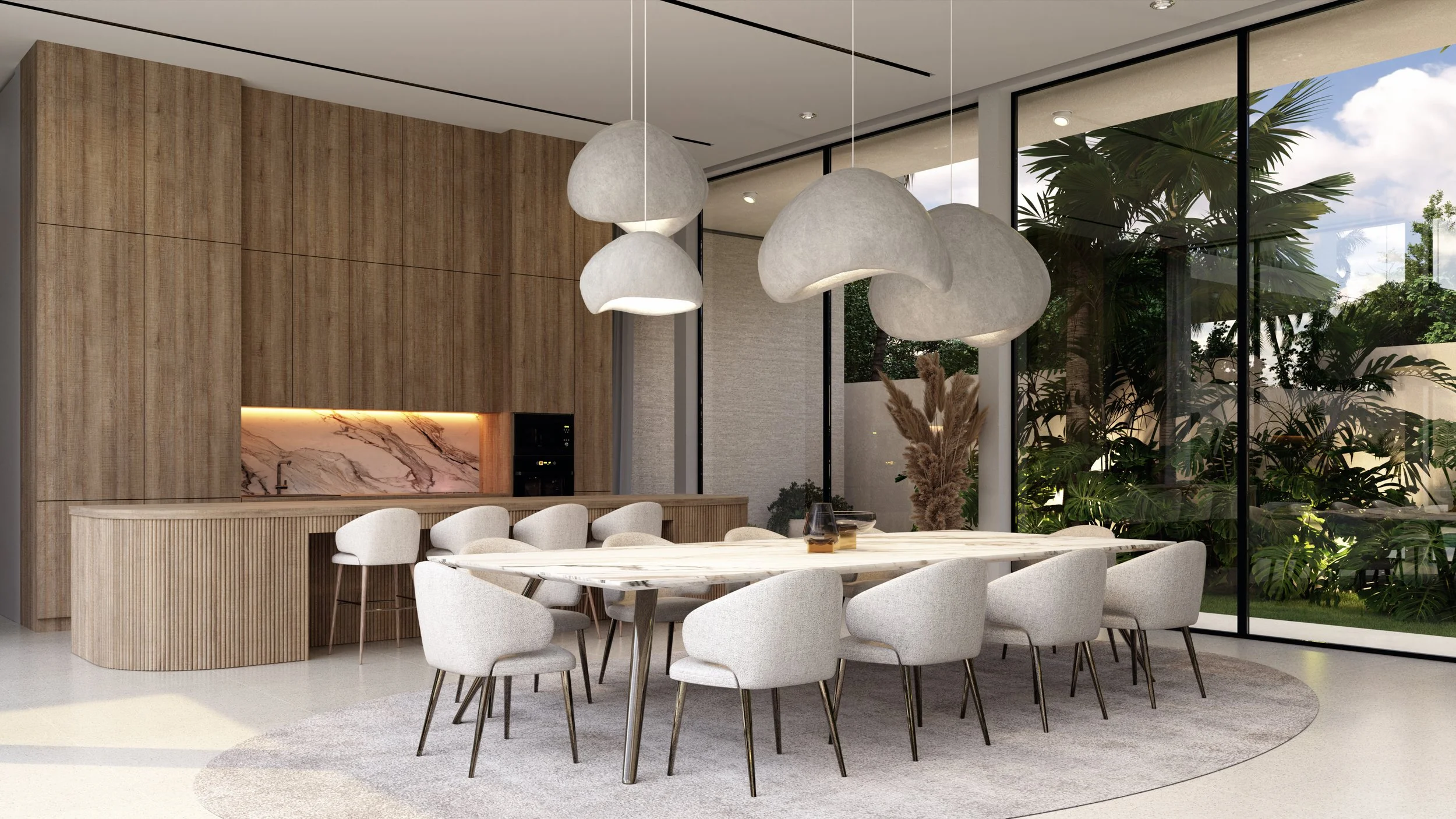 Arra Estate, Luxury Villas in Uluwatu, Bali - dining area
