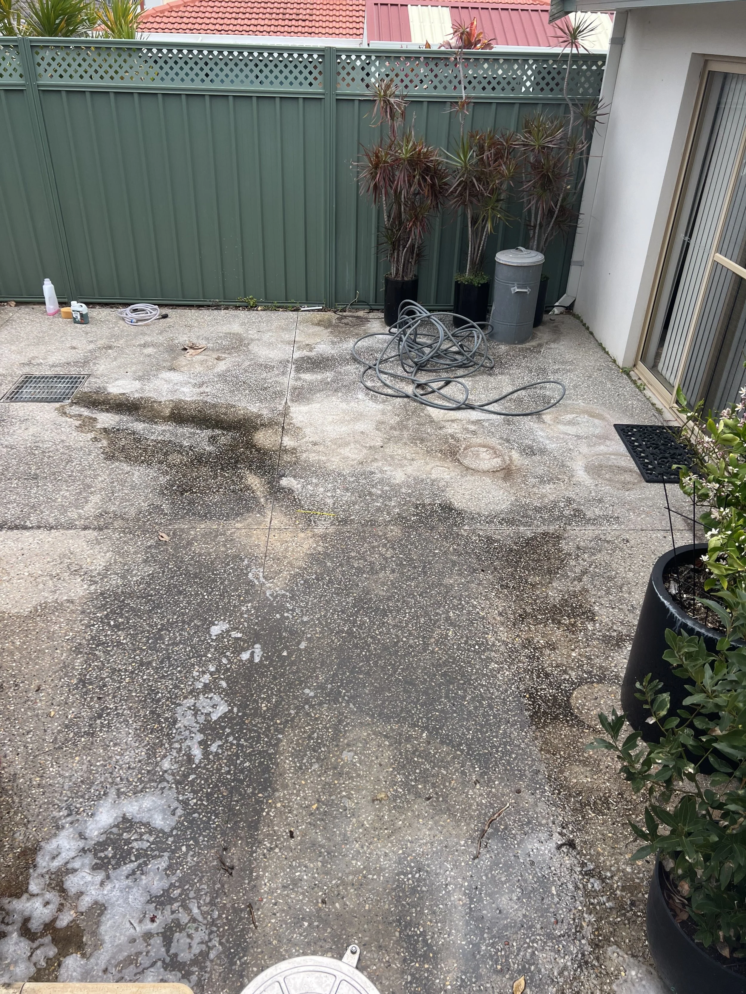 Concrete Pressure Cleaning Hillarys Before