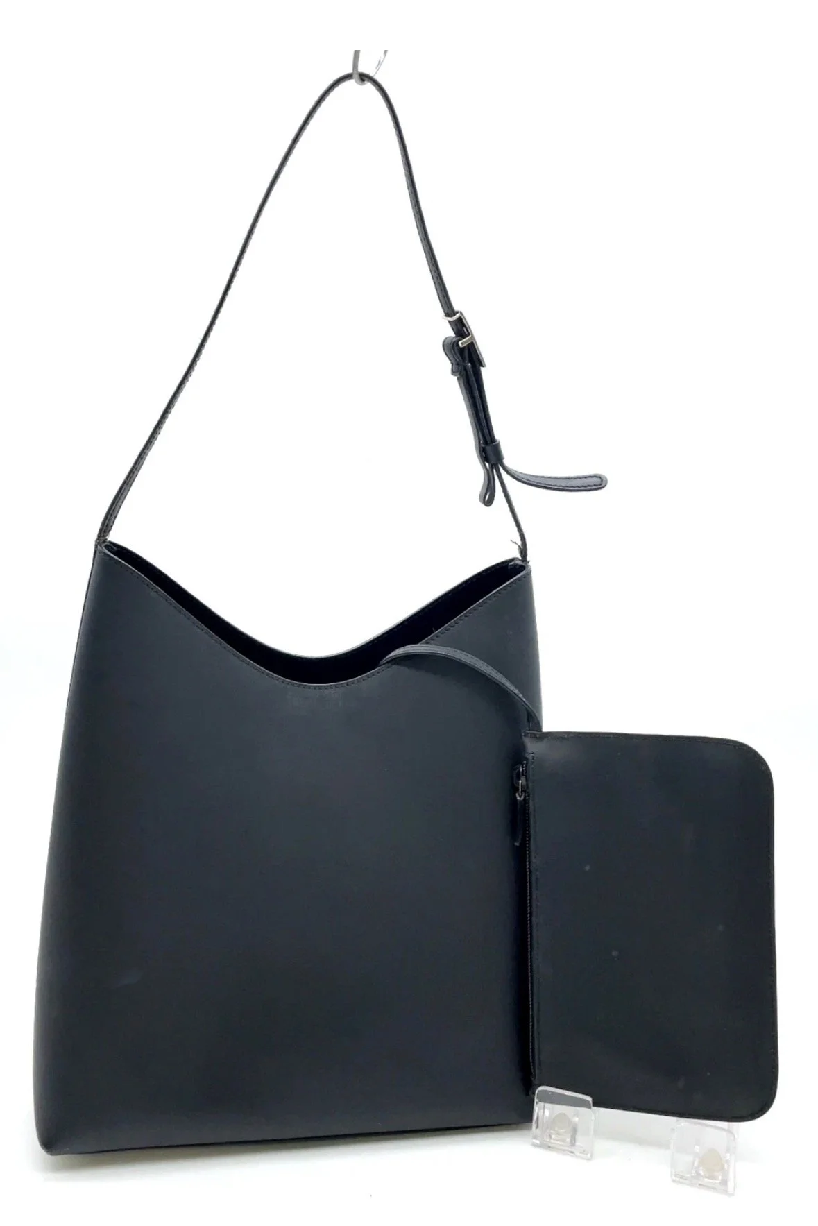 Gucci Leather Black One Shoulder Bag W/Pouch/Dustbag- Authentic Pre-Owned