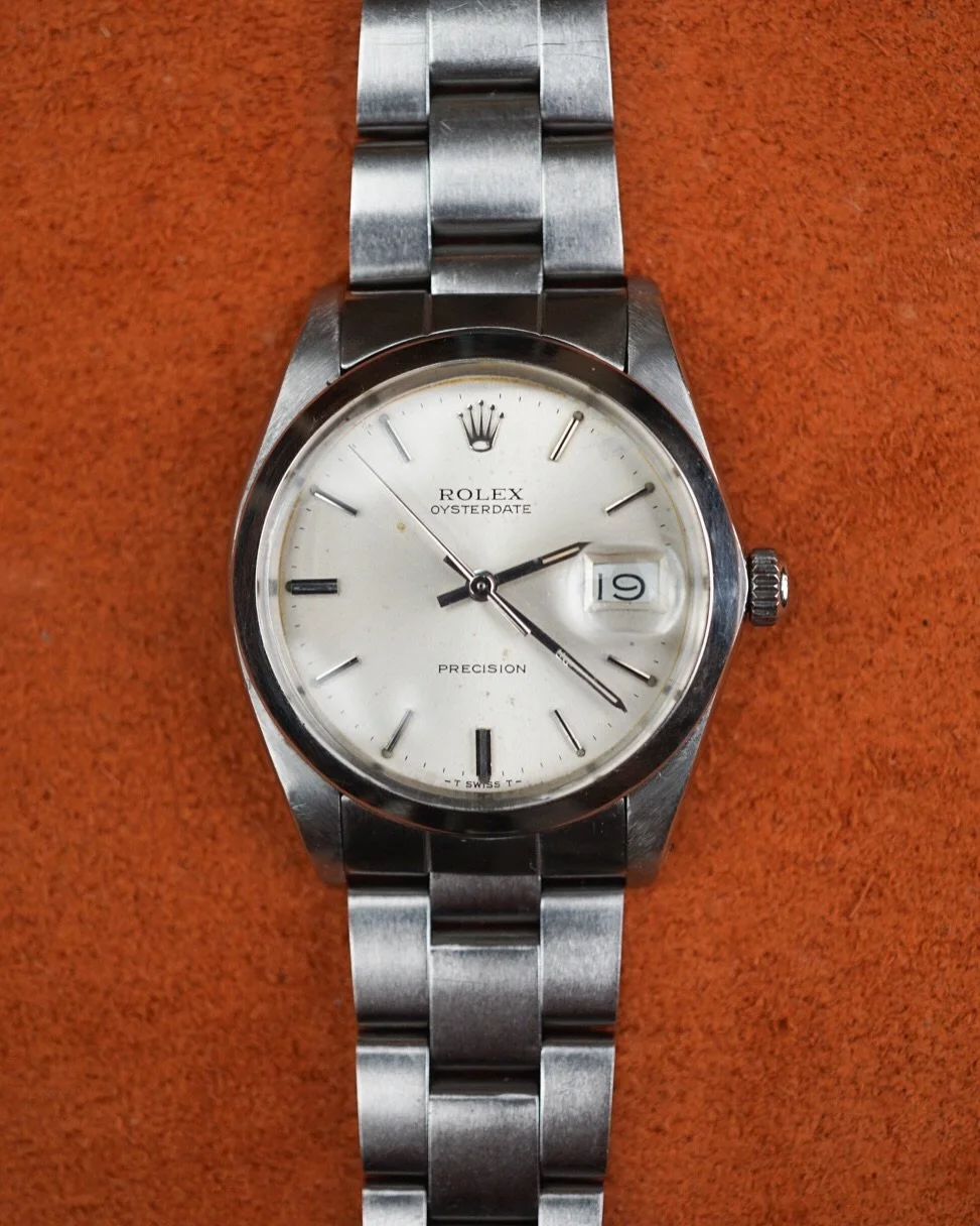 Keeping it simple with a Rolex ref. 6694 today. This model comes with a manual wind movement. As a result, it has a slimmer case and is lighter on the wrist. Now available!