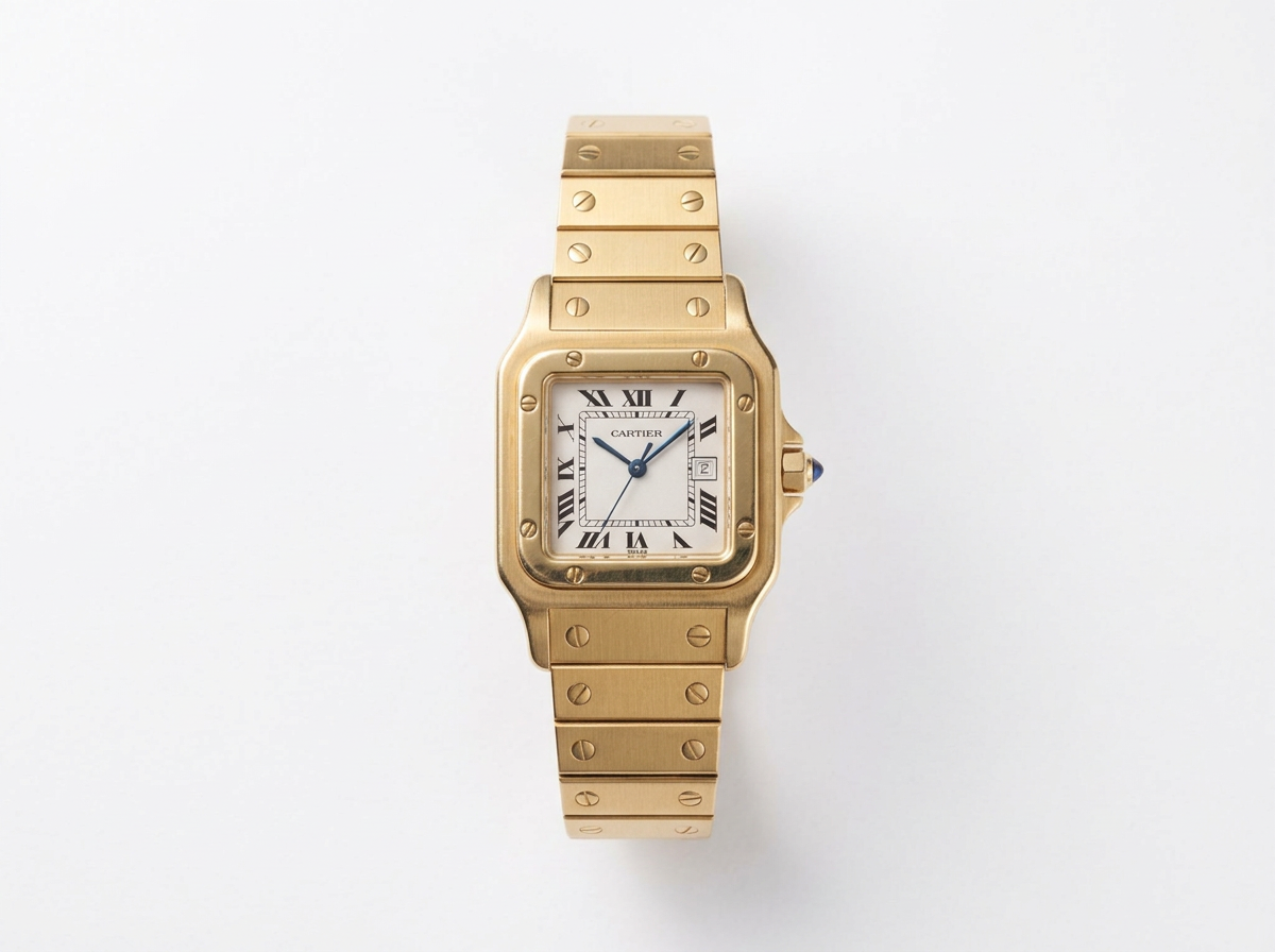 Cartier Santos Carreé or Massif Circa 1980s