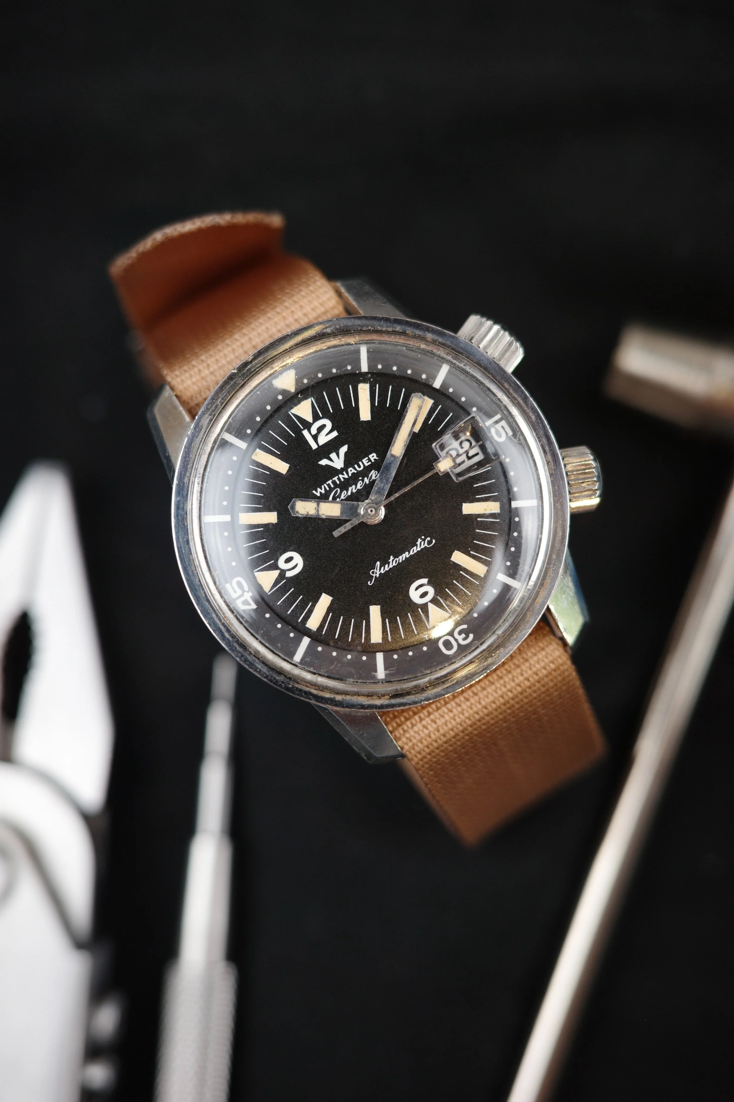 Wittnauer Genève Super Compressor Ref. 8007 Circa 1960s