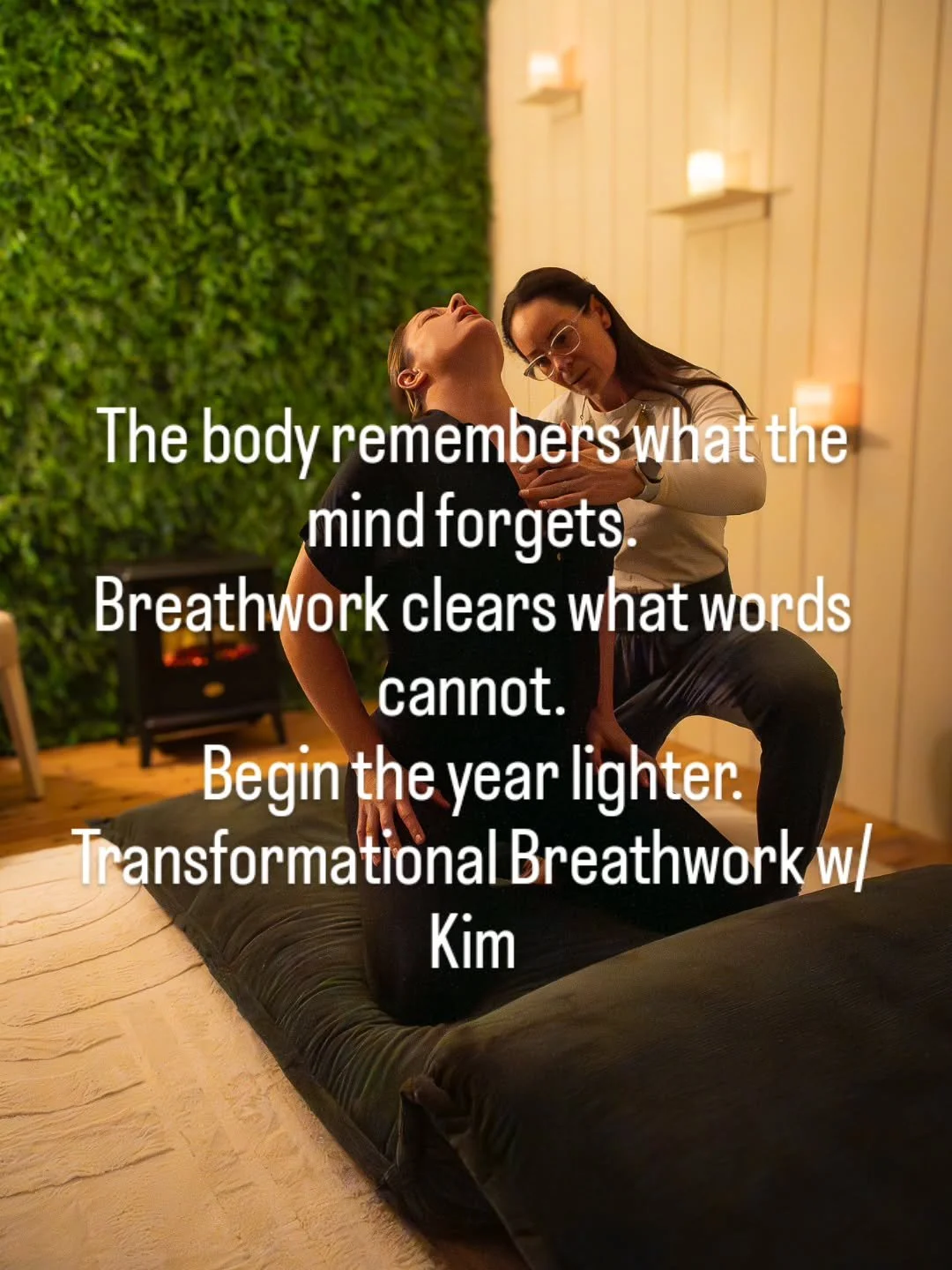You don&rsquo;t need another plan.
You need space in your body.

Transformational Somatic Breathwork allows the body to release what it&rsquo;s been holding &mdash; stress, emotion, survival patterns &mdash; so you can move into the year feeling clea