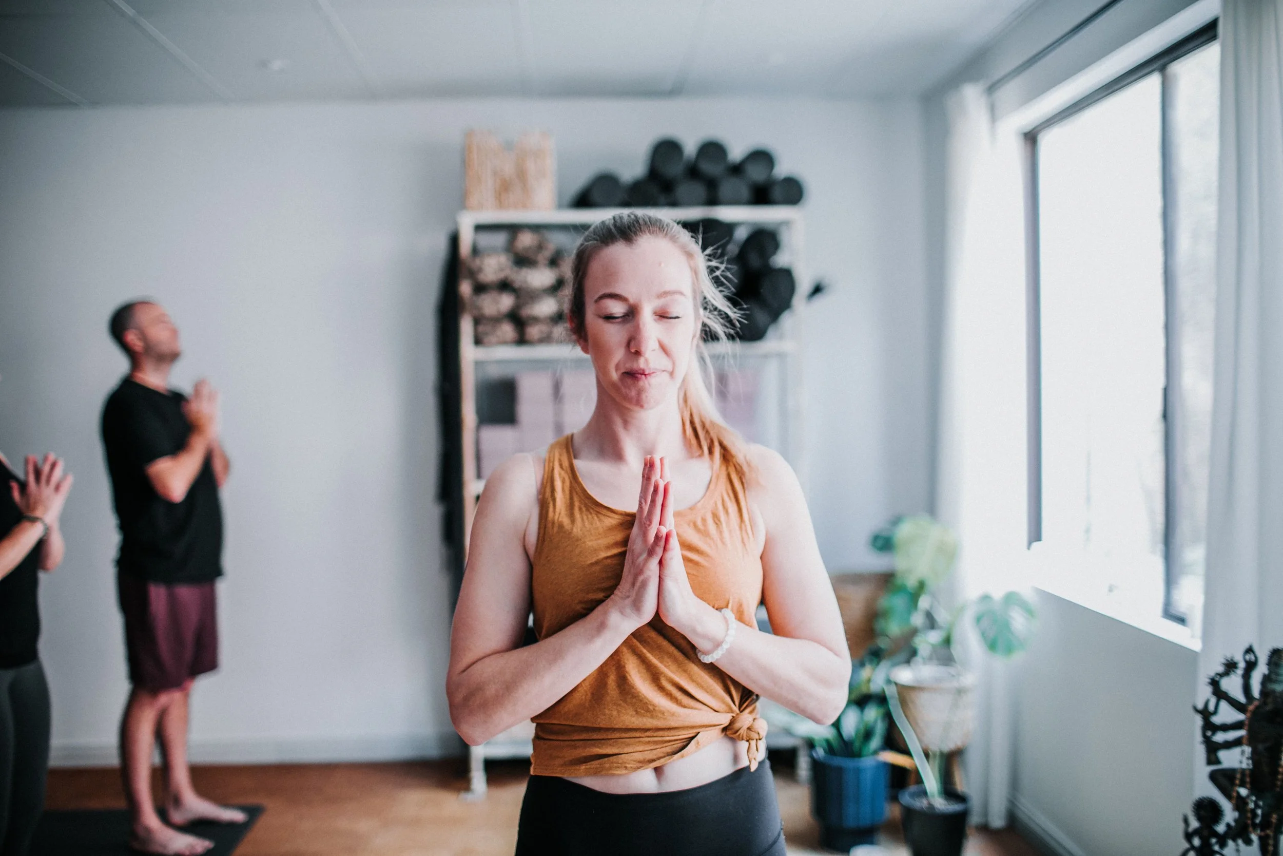 quiet morning yoga practice in Kingsley studio focused on ritual and presence