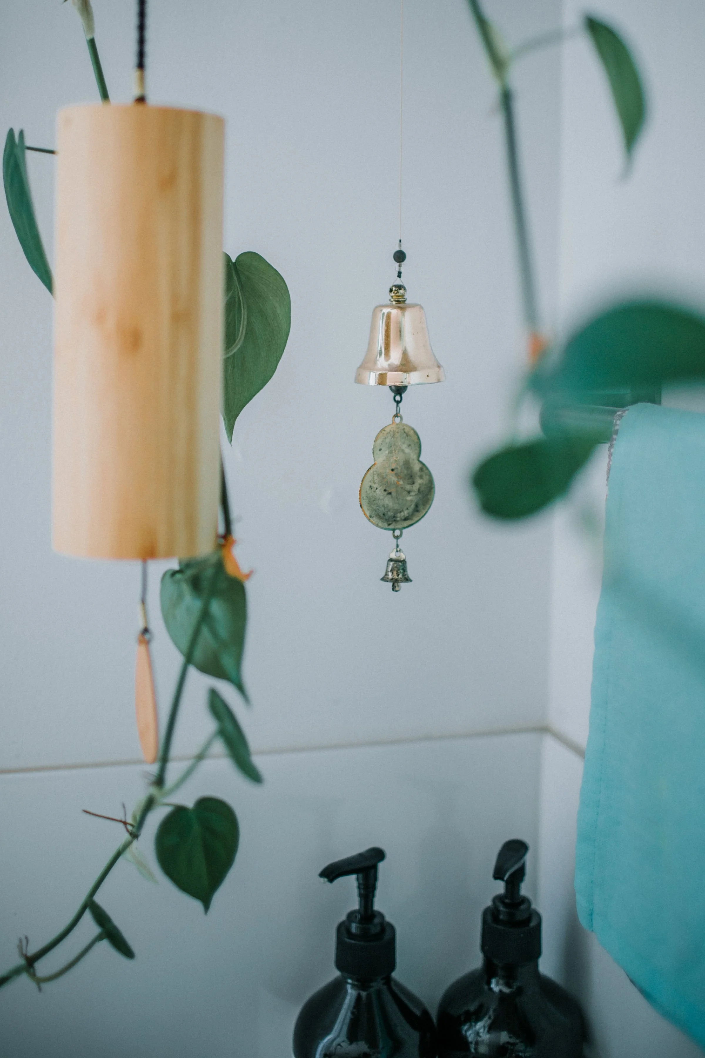 wind chime at kingsley yoga studio
