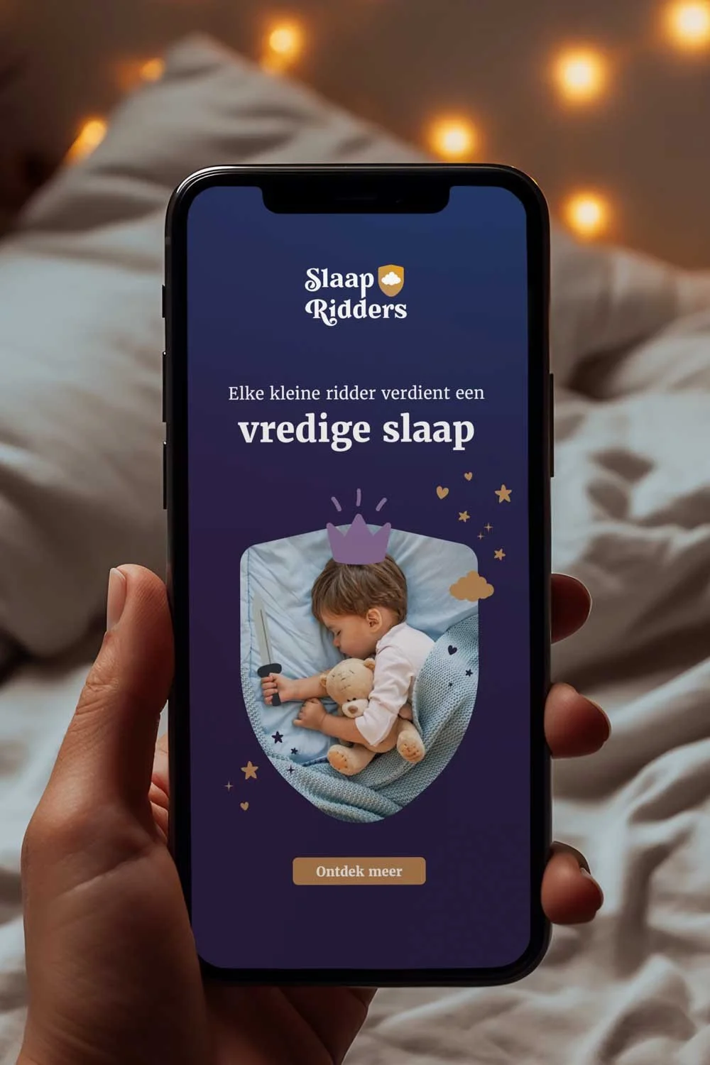 Brand identity design met logo en huisstijl voor Slaapridders slaapcoaching services voor baby's en kinderen