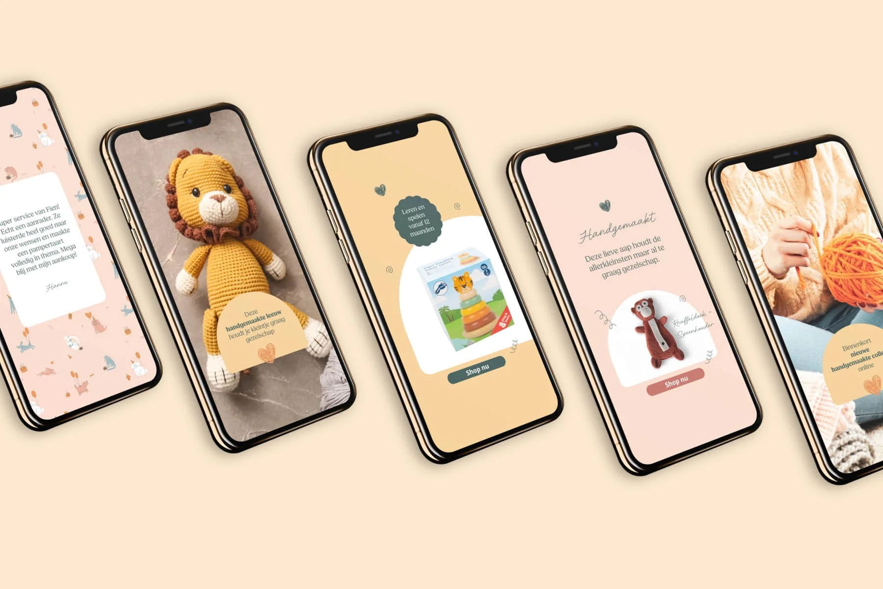 Social mediaStory posts sjablonen voor Fien's Babygifts