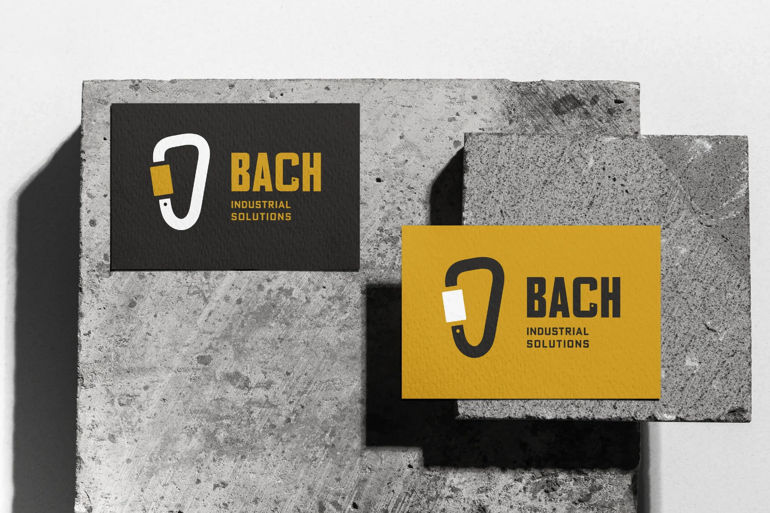 Logo ontwerp voor Bach Industrial Solutions hoogtewerken, horizontaal logo