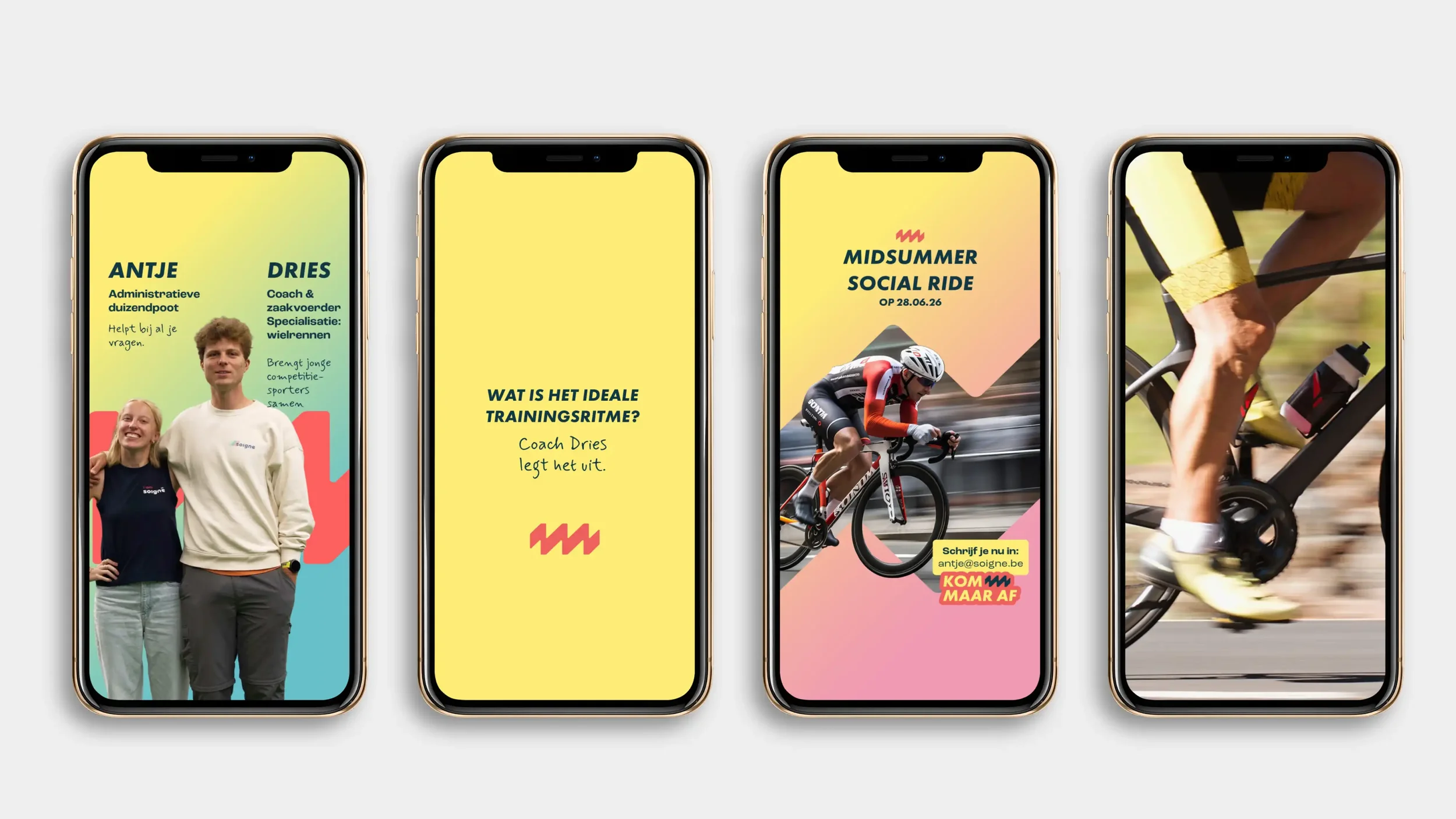 Voorbeelden van social media sjablonen ontwerp voor Cadans