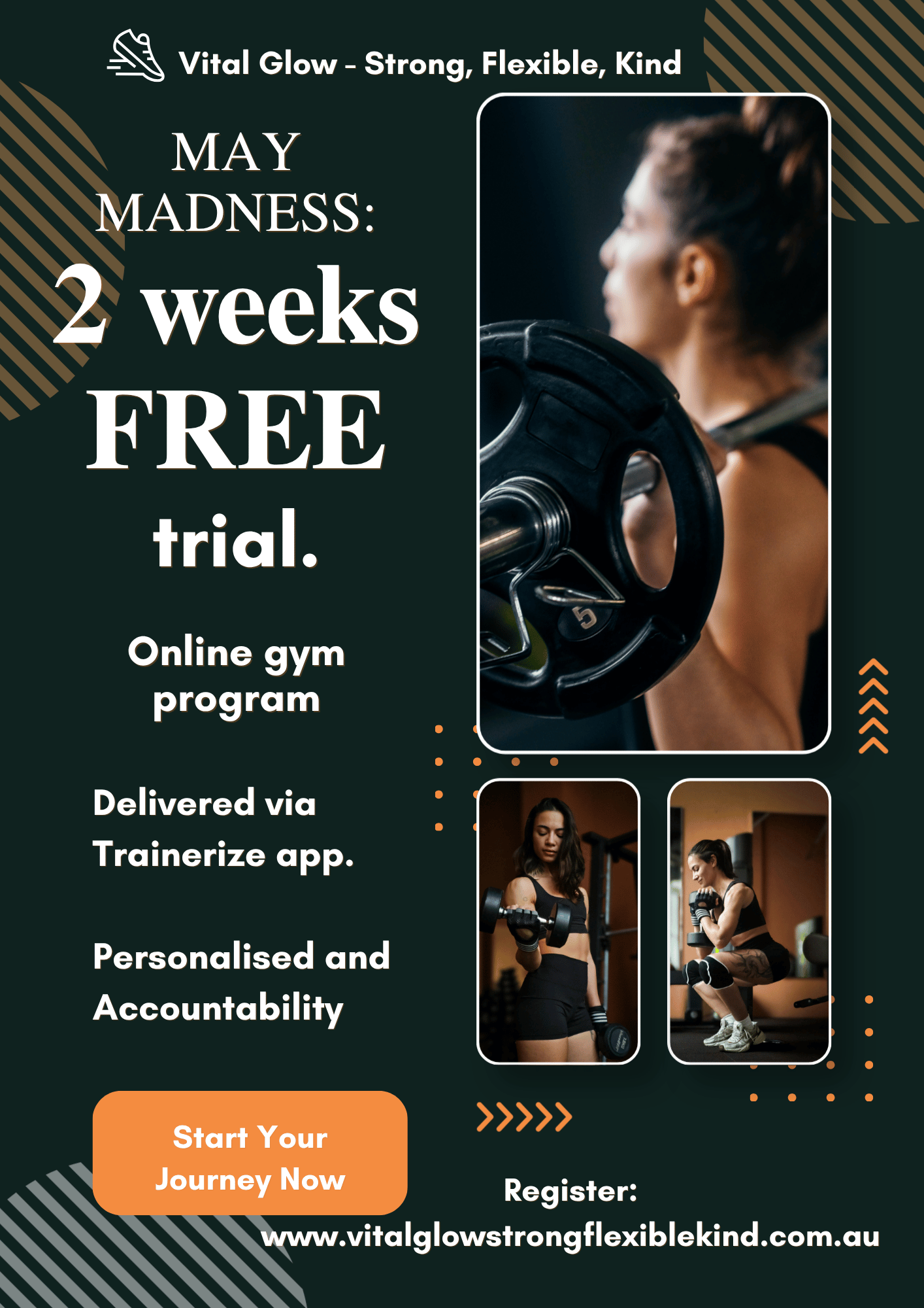 May Madness: 2 Weeks FREE Trial Online Gym Program