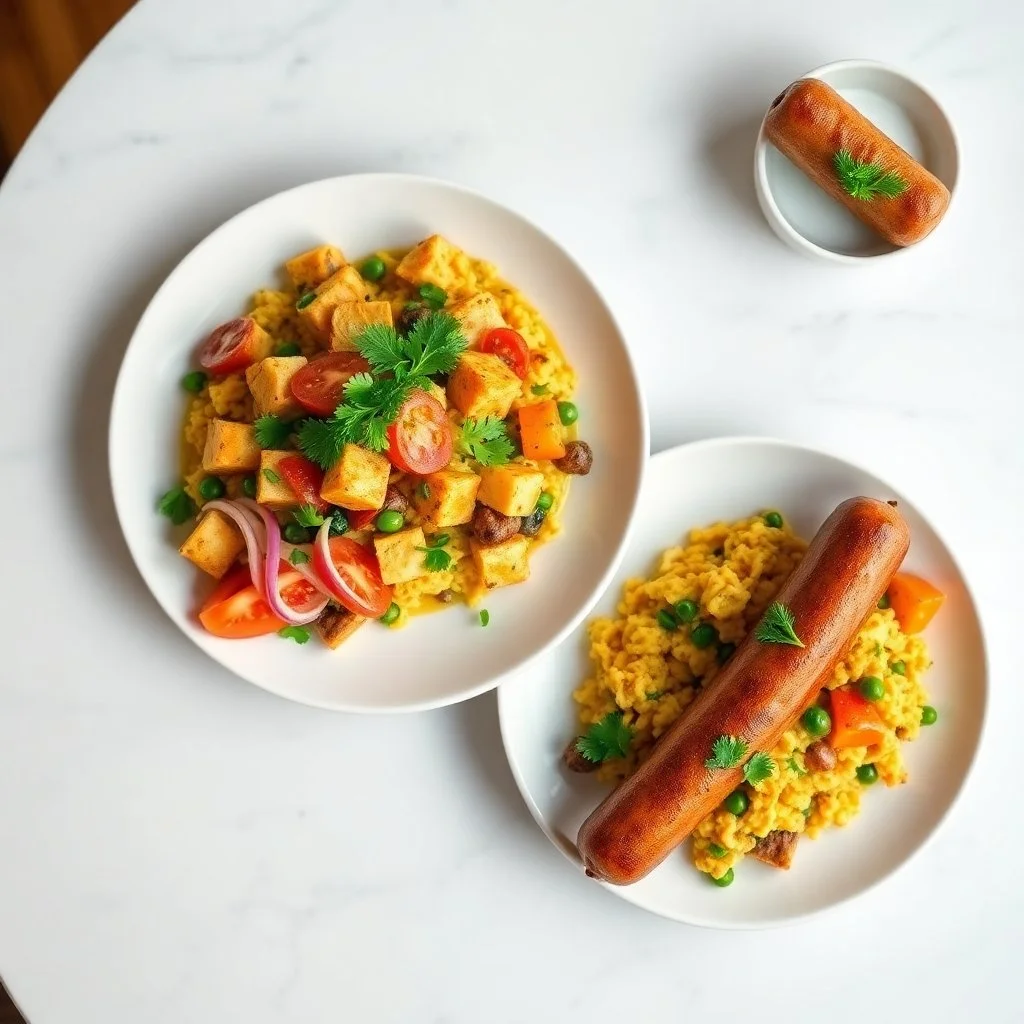 Tofu Scramble and Sausage