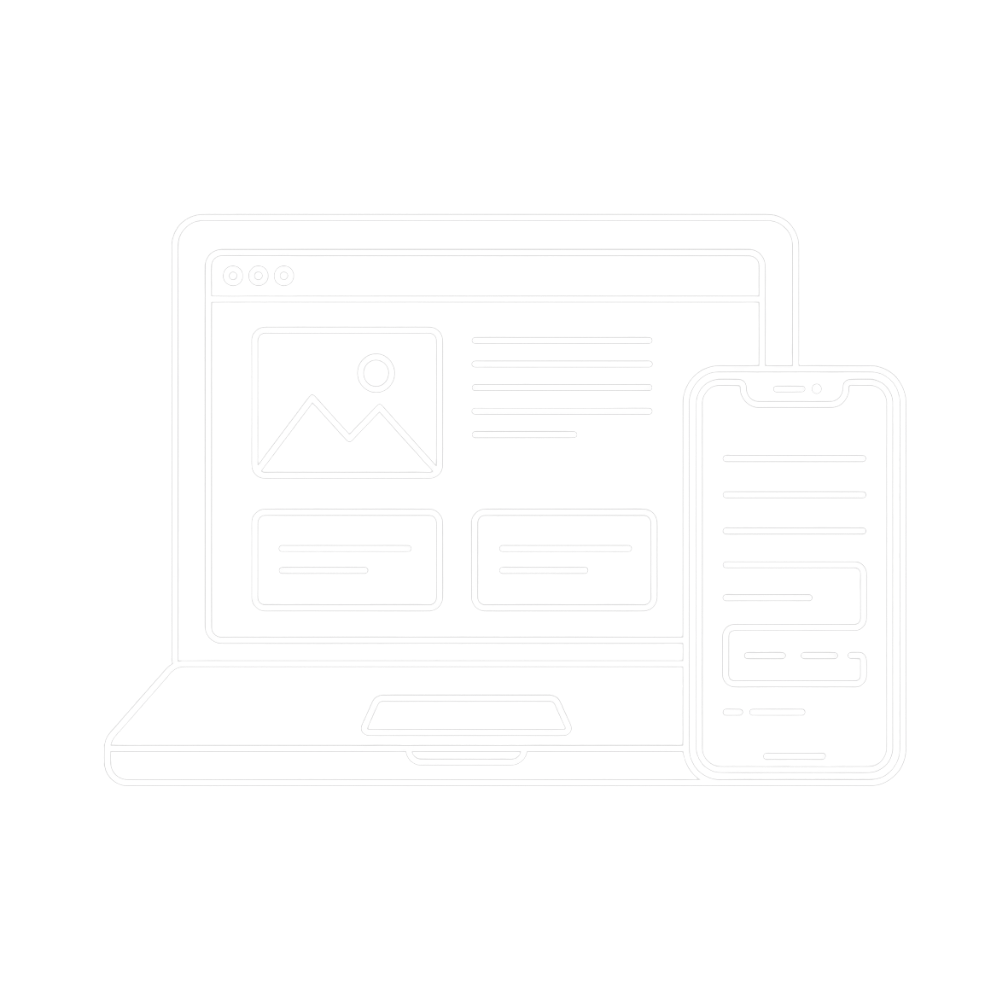 Laptop und Handy als Icon