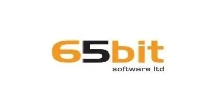 Logo 65bit auf weißem Hintergrund