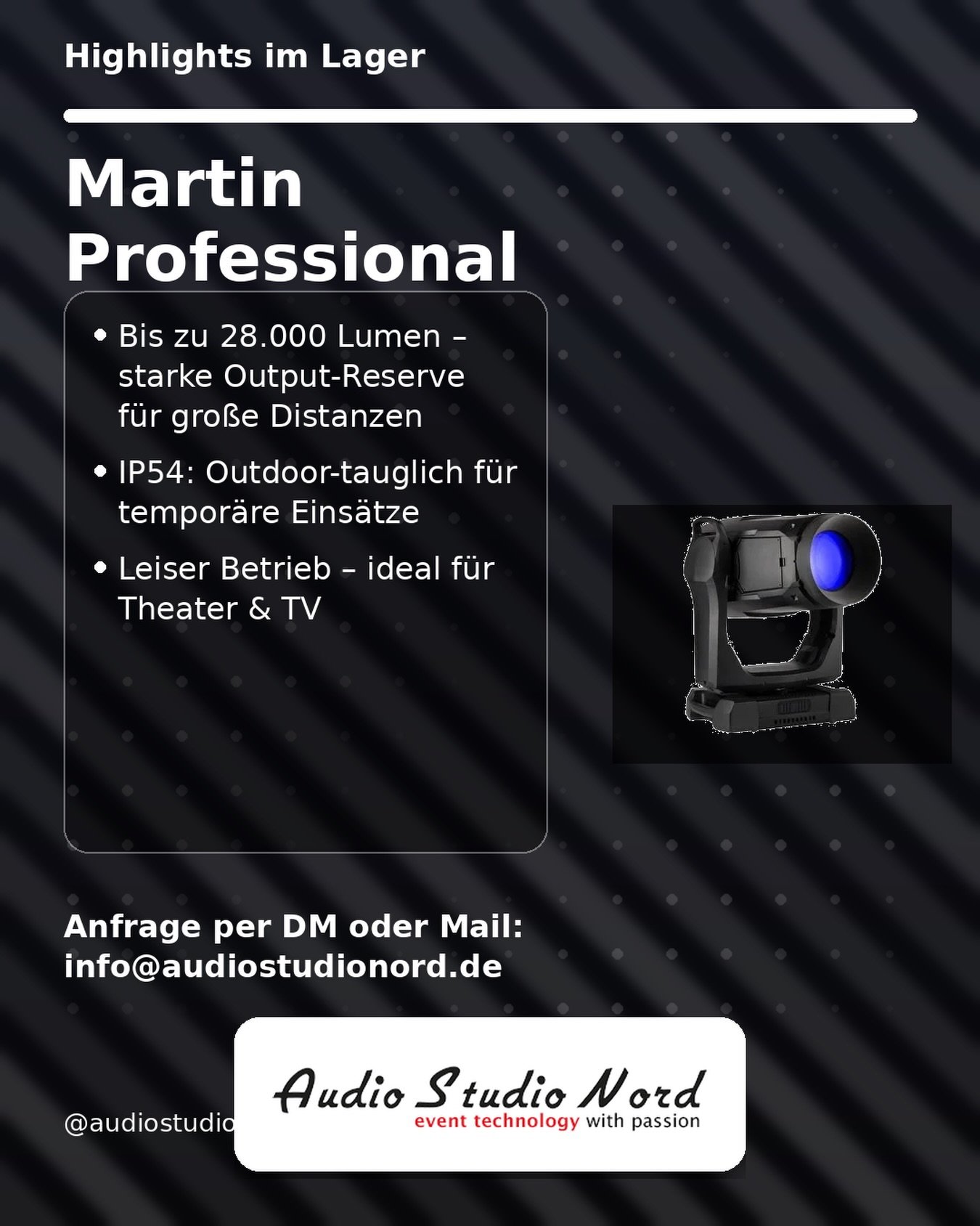 Was ist ab Lager verf&uuml;gbar? Martin Mac Viper Xip. #audiostudionord #teamrauchfleisch #martinprofessional #martinmacviperxip