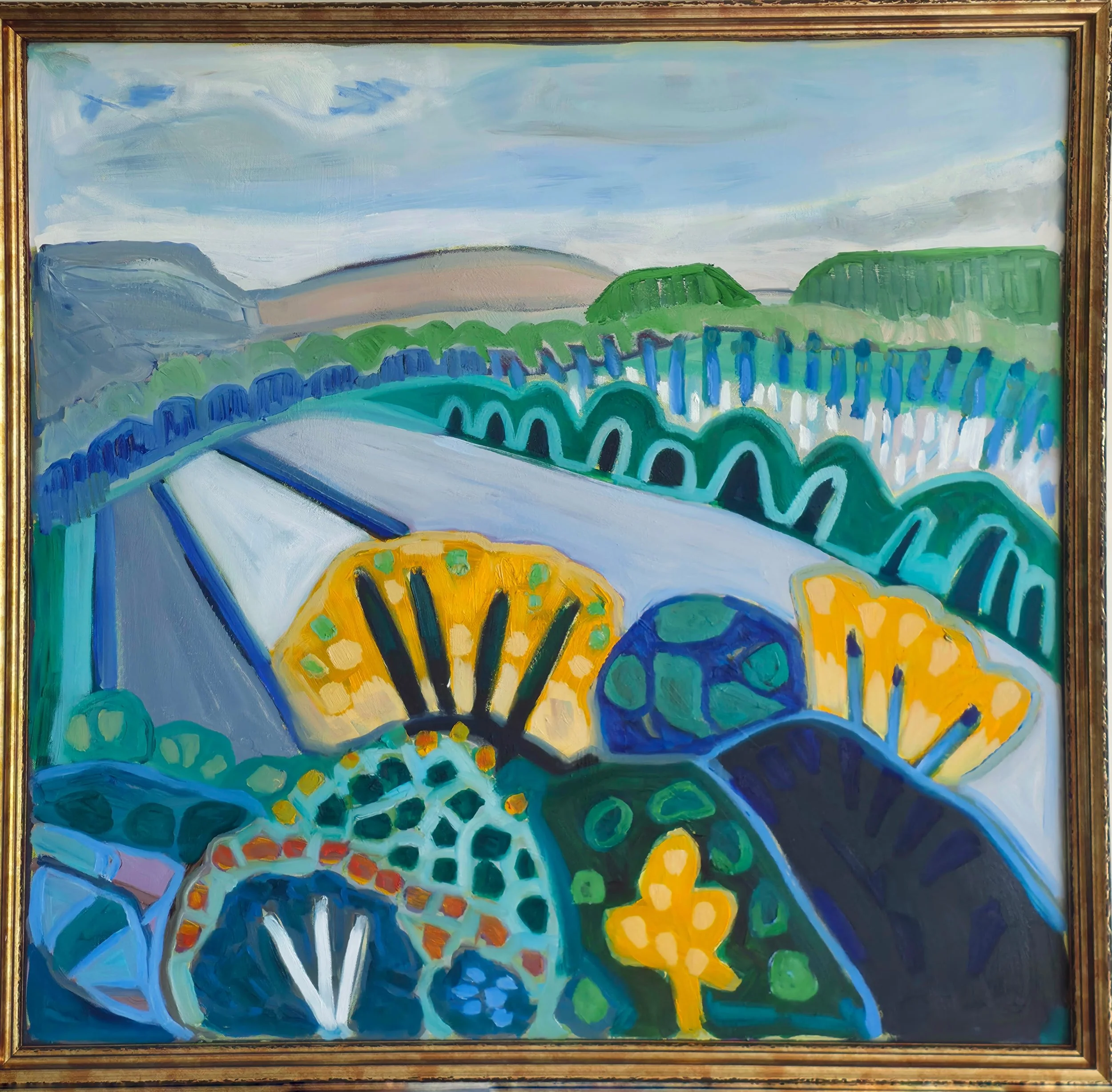 Asparagus Foraging by the River
Oil and acrylic on canvas
85 x 85 cm 
$1050
