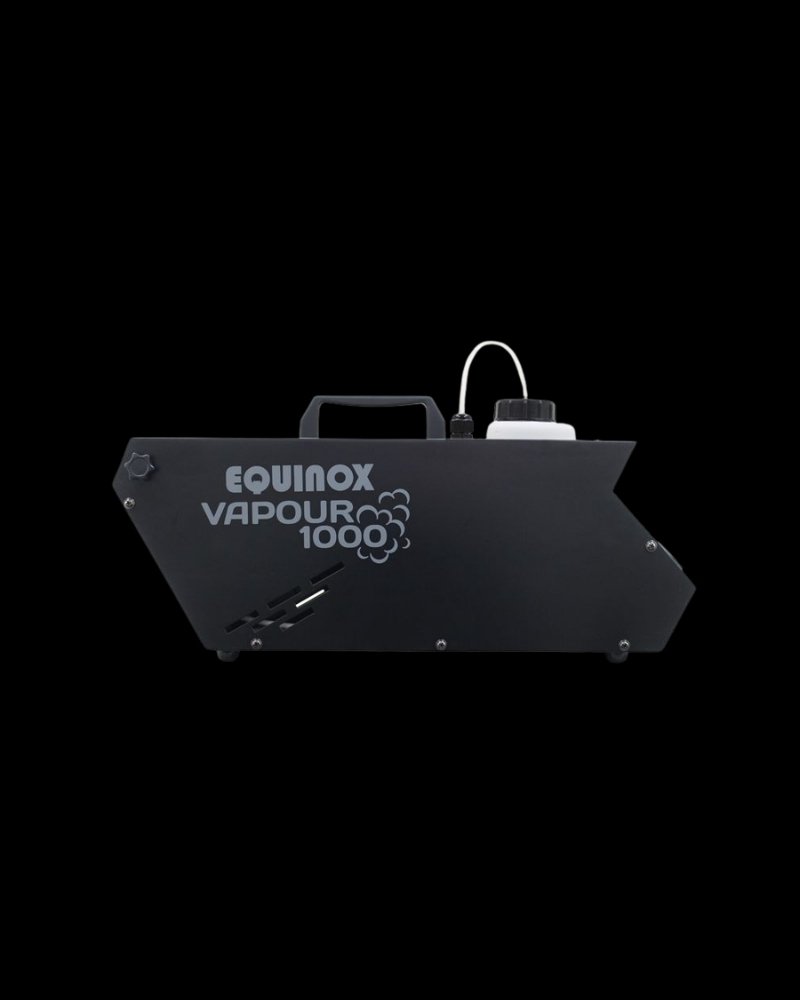 Side view of Equinox Vapour 1000 hazer for mobile discos, bars and stage lighting rental