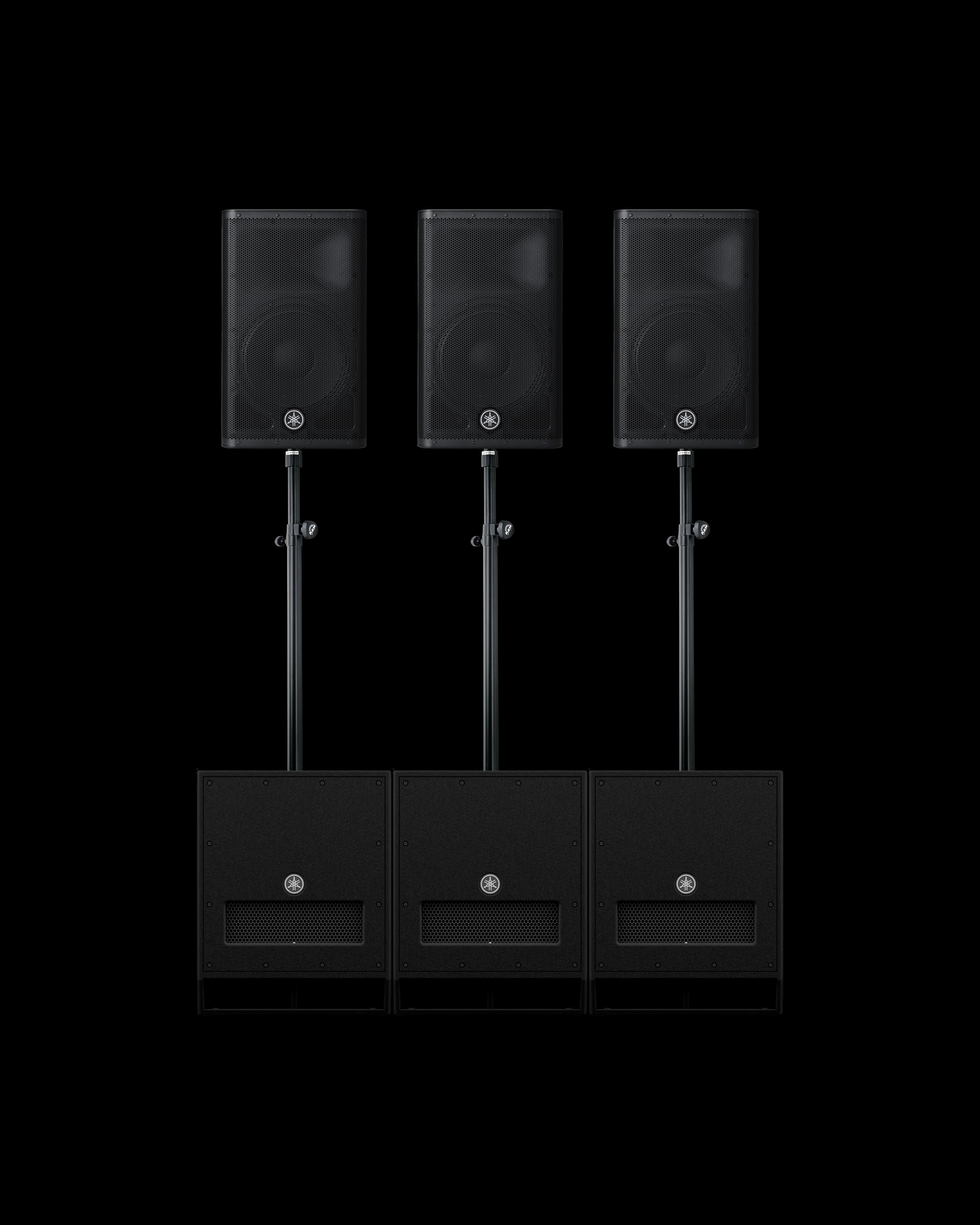 Yamaha DXS15 + DXR12 x3 PA System.jpg
