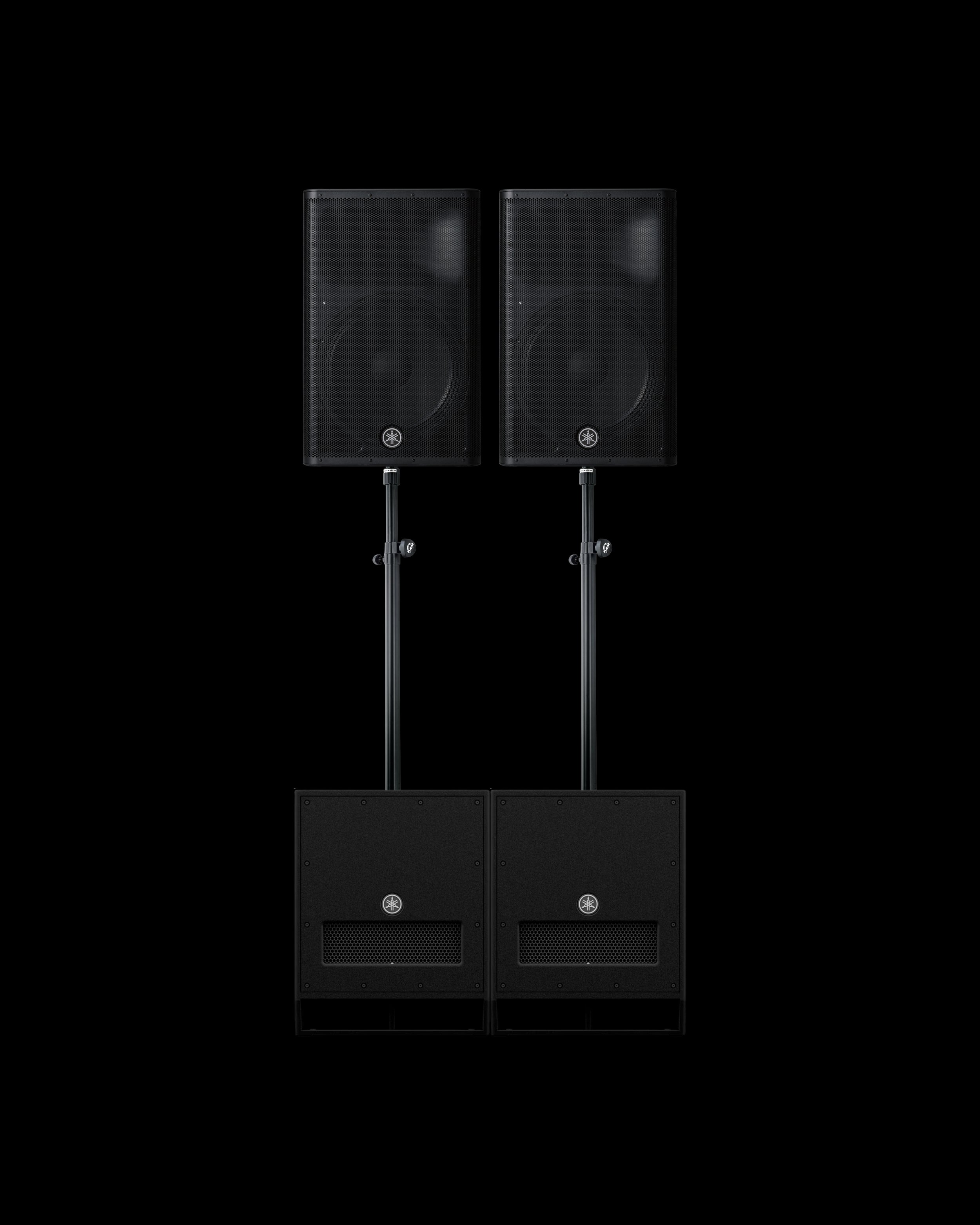 Yamaha DXS15 + DXR15 x2 PA System.jpg
