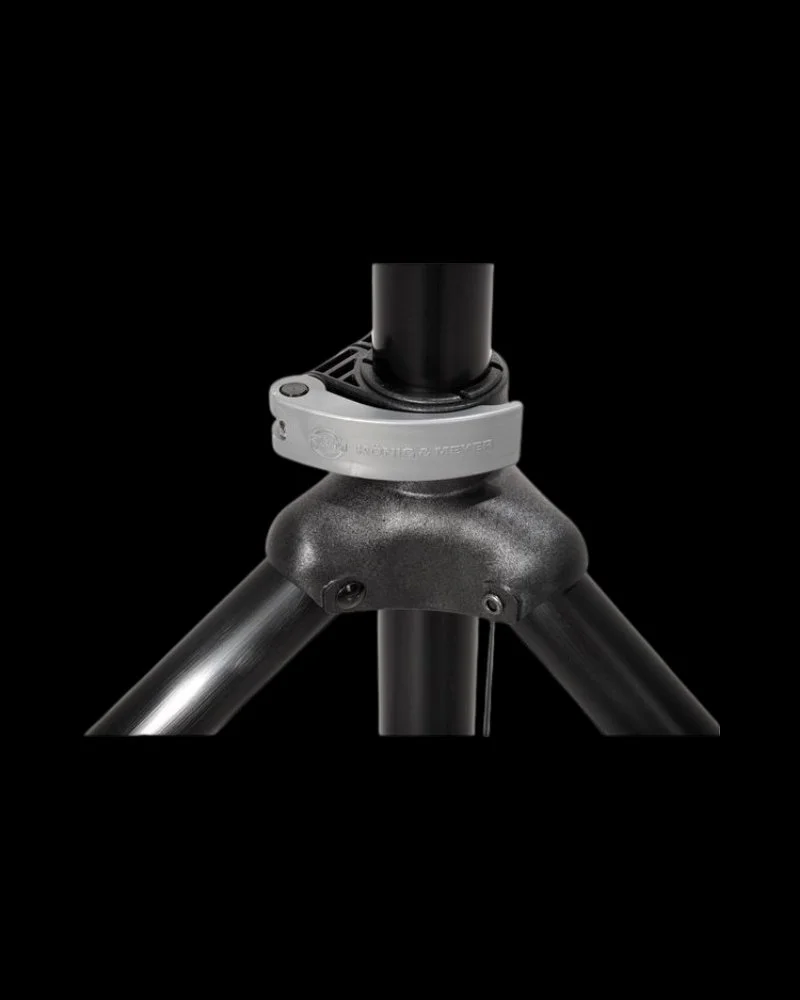 Konig & Meyer 21449 height-adjustable PA speaker stand with tripod legs available to hire
