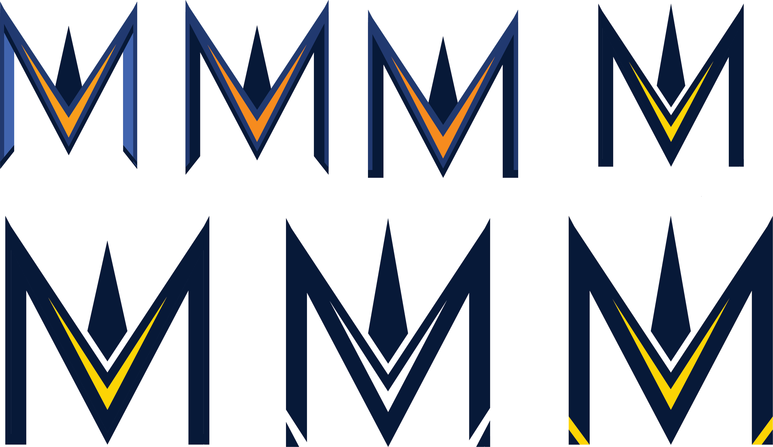 Ook moest er natuurlijk een oranje kleur inkomen, al begon ik uit mijzelf ook te experimenteren met geel. Ik heb heel lang ermee geëxperimenteerd totdat ik bij de onderste ontwerpen kwam die iets cleaner en professioneler waren.