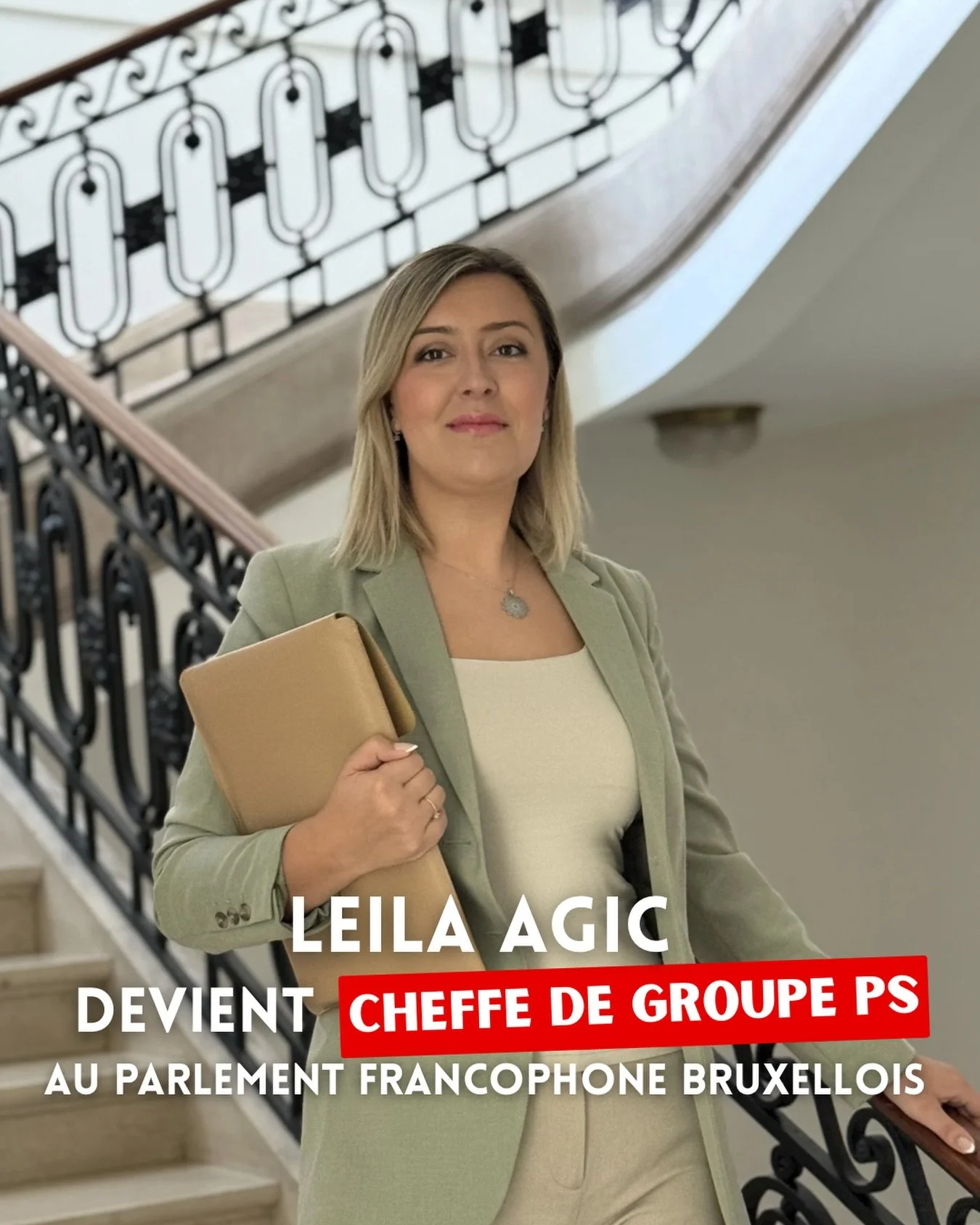 Un nouveau chapitre s&rsquo;ouvre pour moi : je deviens cheffe de groupe COCOF au parlement francophone bruxellois.

Merci &agrave; notre pr&eacute;sident de f&eacute;d&eacute;ration Ahmed Laaouej ainsi qu&rsquo;&agrave; mes coll&egrave;gues pour leu