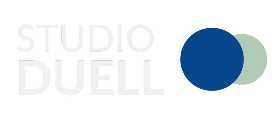 Logo Studio Duell, Kreis blau, Kreis grün