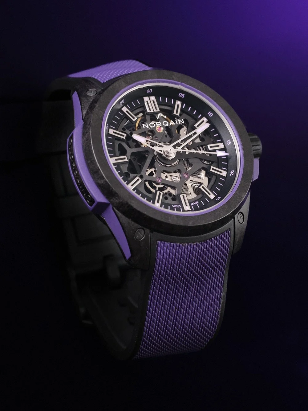 &ldquo;Meet the Wild ONE in Purple 💜&rdquo;
Just dropped the boldest version yet of NORQAIN&rsquo;s ultimate sports watch &ndash; the Wild ONE Skeleton 42mm in a brand-new shade of purple. Built from ultra-light NORTEQ&reg; carbon fibre, it&rsquo;s 
