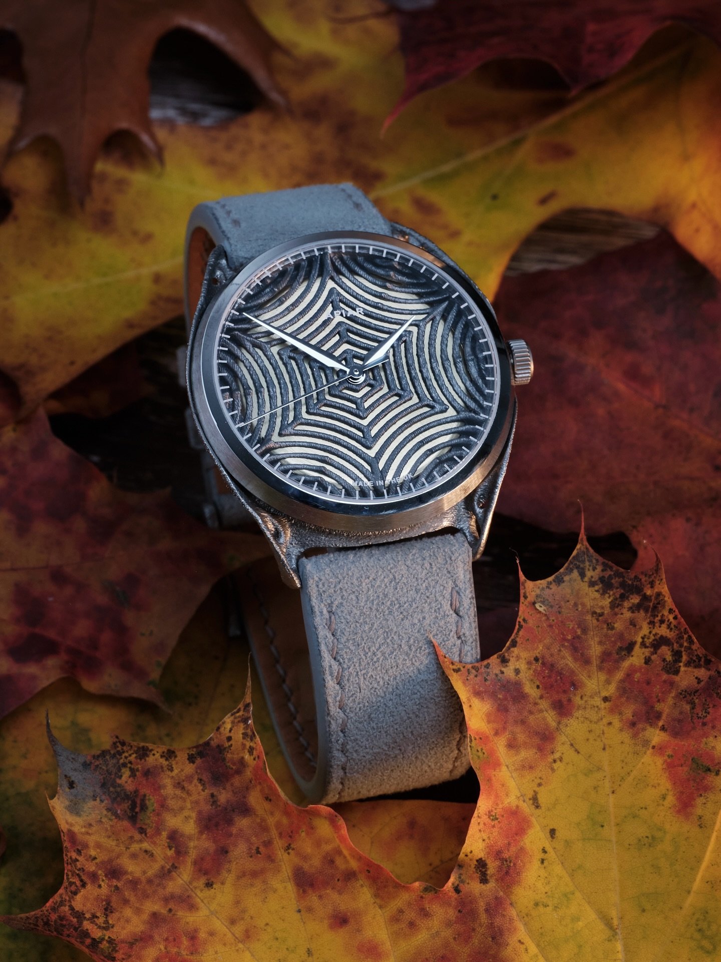 🍁Day 6 of #autumnwatchweek and going British 🇬🇧 today with the @apiaruk Gen1.0. This titanium additive manufactured case and dial really@is something special. 🍁

Check out our hands 🙌 on review - link 🔗 in bio to find out more about the design,