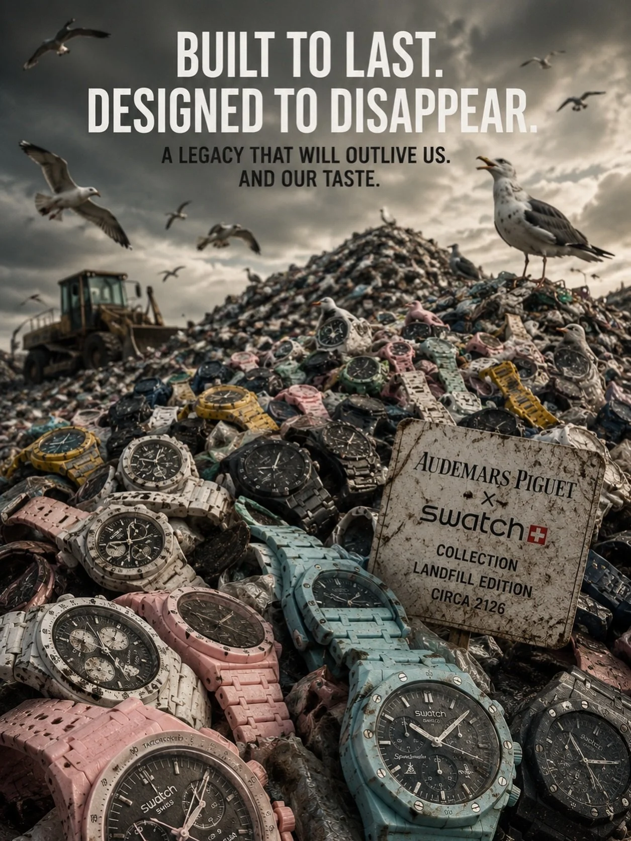 Built to last.
Designed to disappear.

From heirloom to landfill in one collab 😭

#audermarspiguet #swatchwatch #moonswatch #watchcollectors #watchfreak