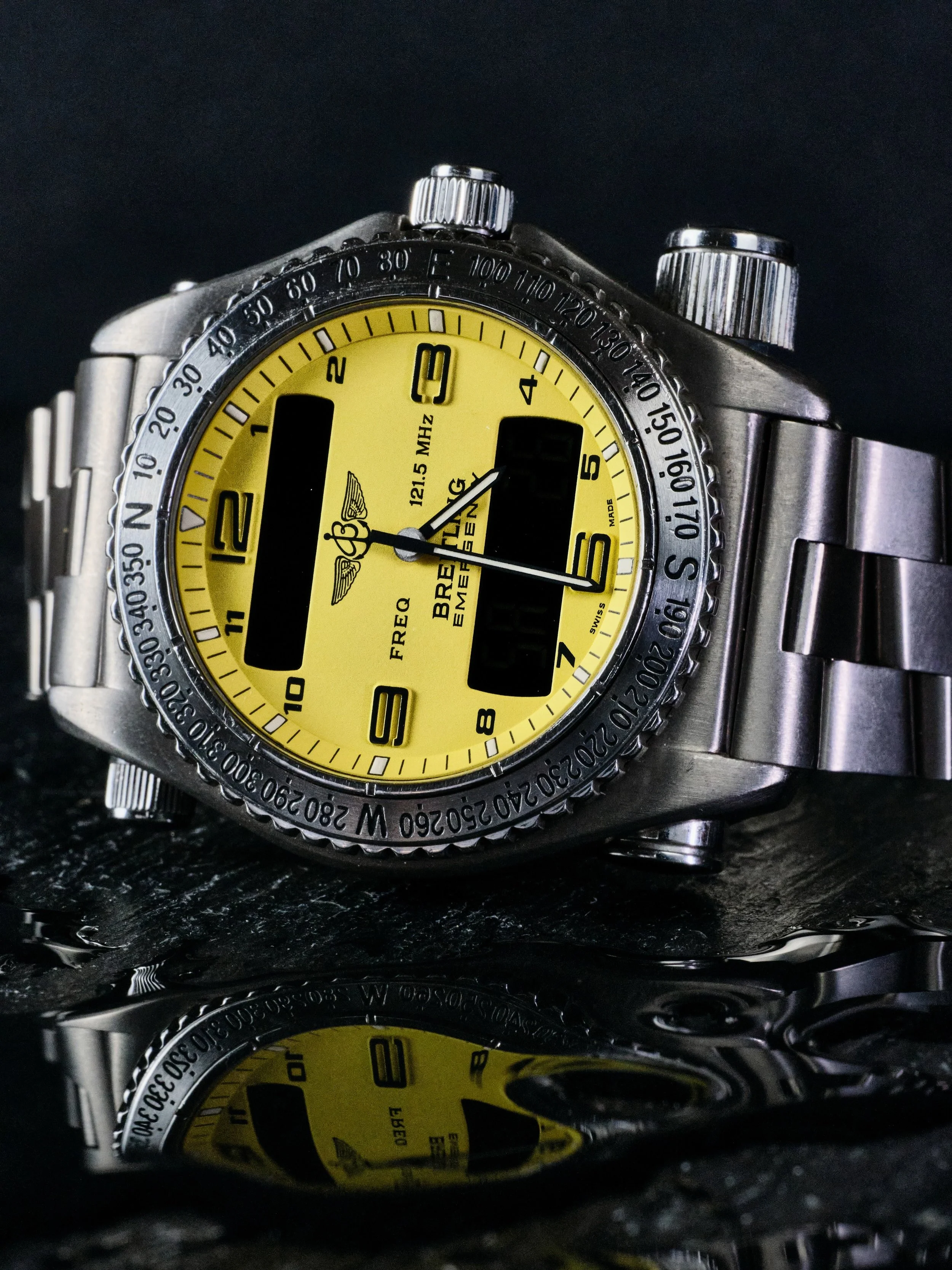 ⚠️There&rsquo;s something on this watch you&rsquo;re not supposed to touch! 

The Breitling Emergency isn&rsquo;t just a watch, it&rsquo;s a certified rescue device. Twist that cap, pull the antenna, and a 406MHz distress signal fires into orbit. Rea