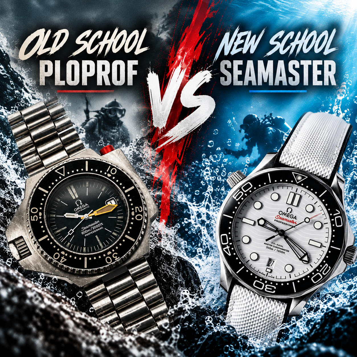 Old School vs New School: Omega Ploprof 600 vs Seamaster Diver 300M