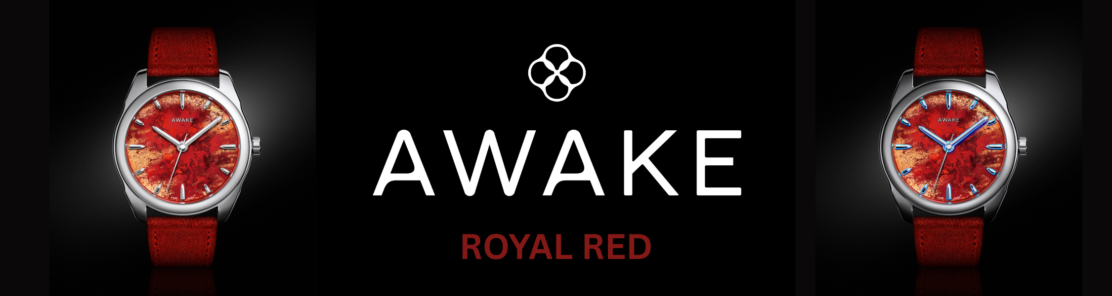 Awake Frosted Leaf Royal Red
