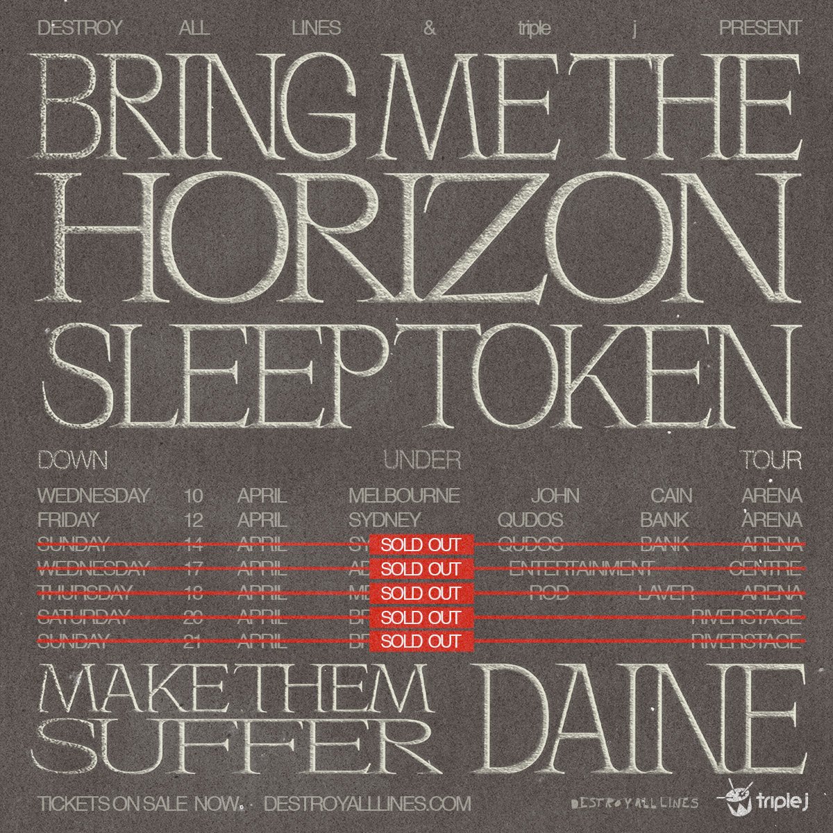 Bring Me The Horizon's MASSSIVE Australian tour has kicked off!