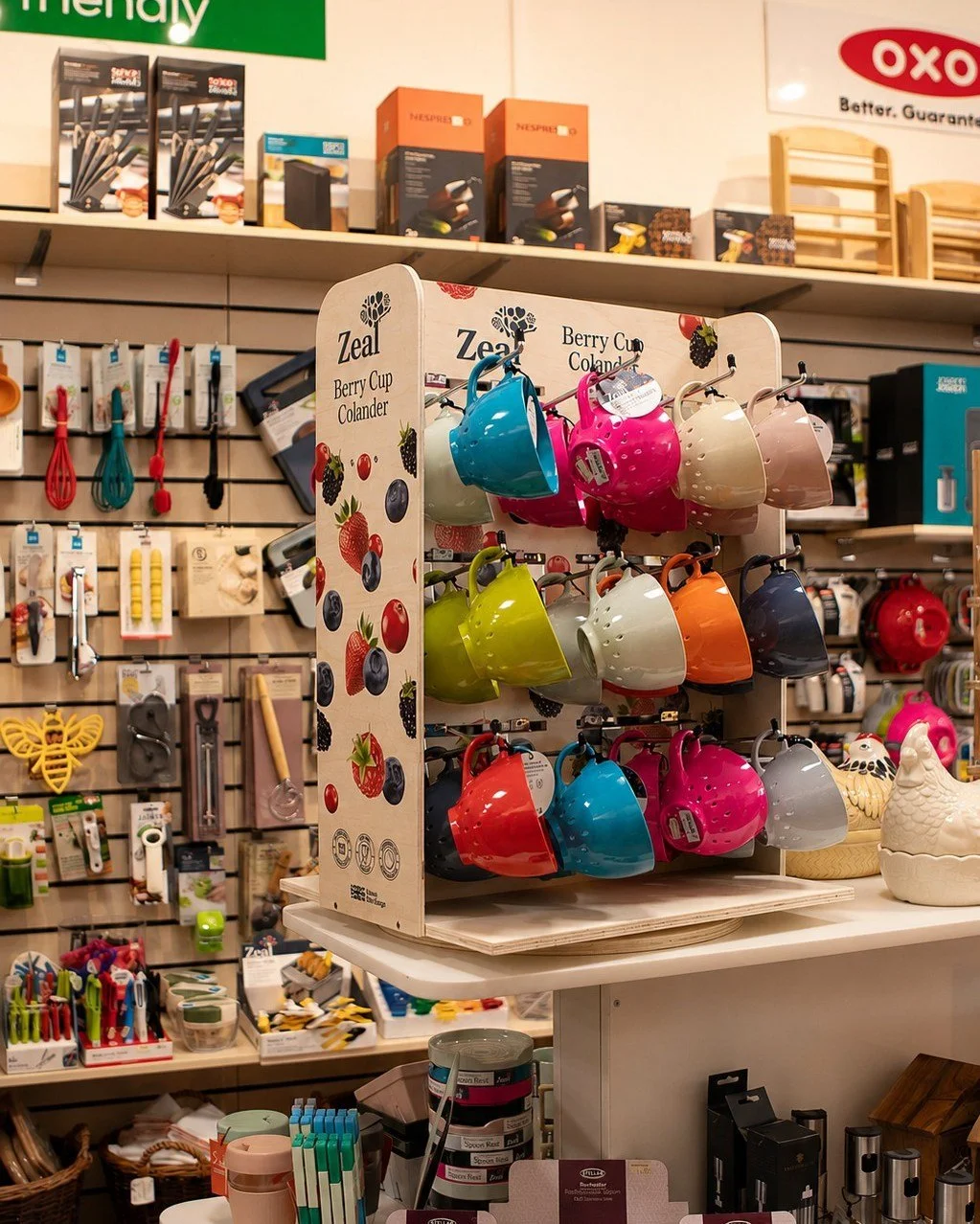 One of best selling items, these wonderfully colourful Berry Cup Colanders 🌈