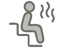 Steam room available