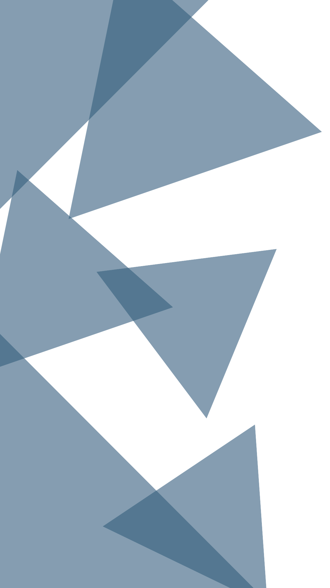 Abstract geometric artwork with overlapping dark blue, black, and dark gray triangles and polygons.